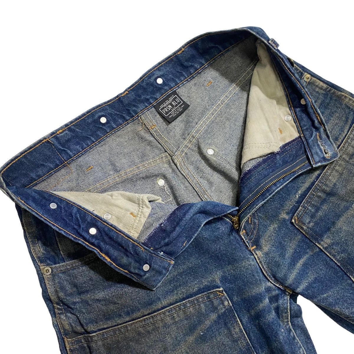 Vintage Prison Blu double knee distressed worker pant Size US 32 / EU 48 - 7 Thumbnail