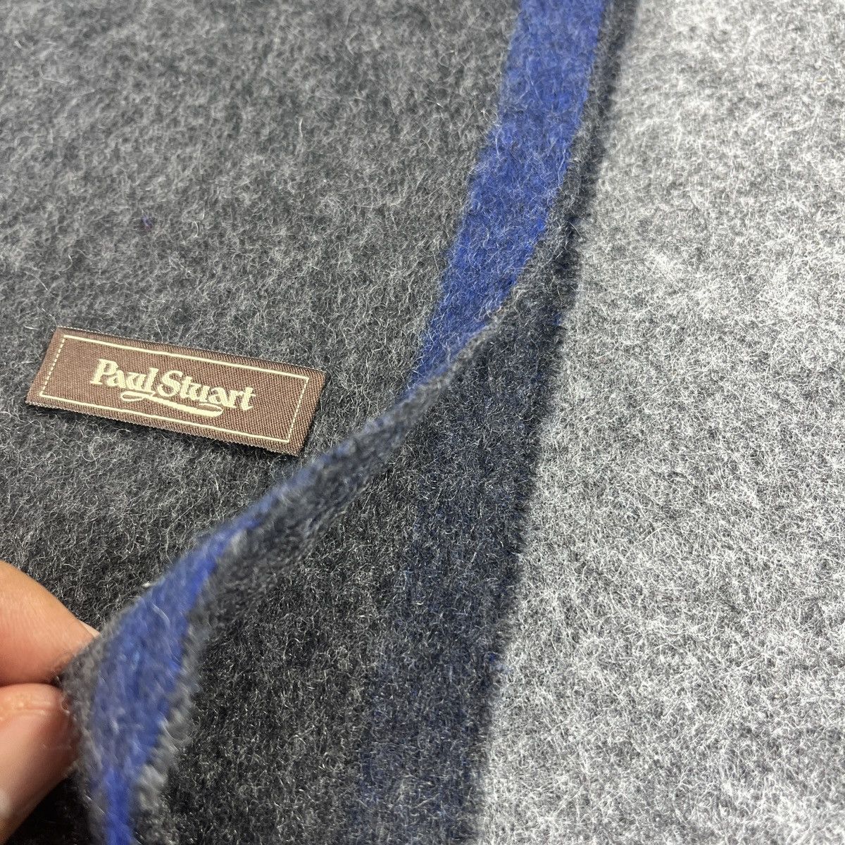 Paul Stuart × Vintage Paul Stuart Cashmere Scarf / Muffler / Neckwear T991 Size ONE SIZE - 8 Thumbnail