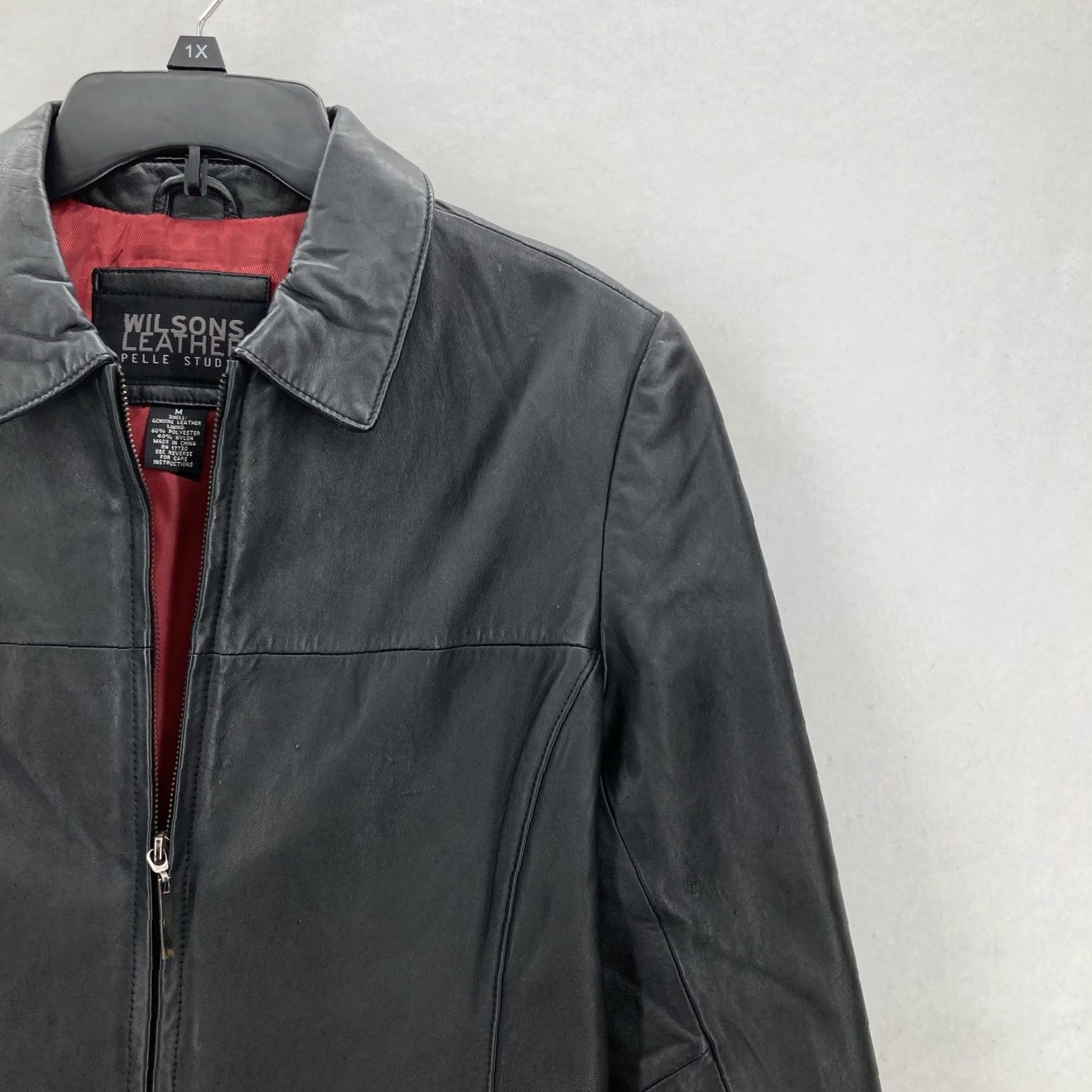 Vintage VINTAGE Wilsons Leather Jacket Womens M Leather Zip Front Moto Biker Y2K Black Casual Womens Size M / US 6-8 / IT 42-44 - 2 Thumbnail