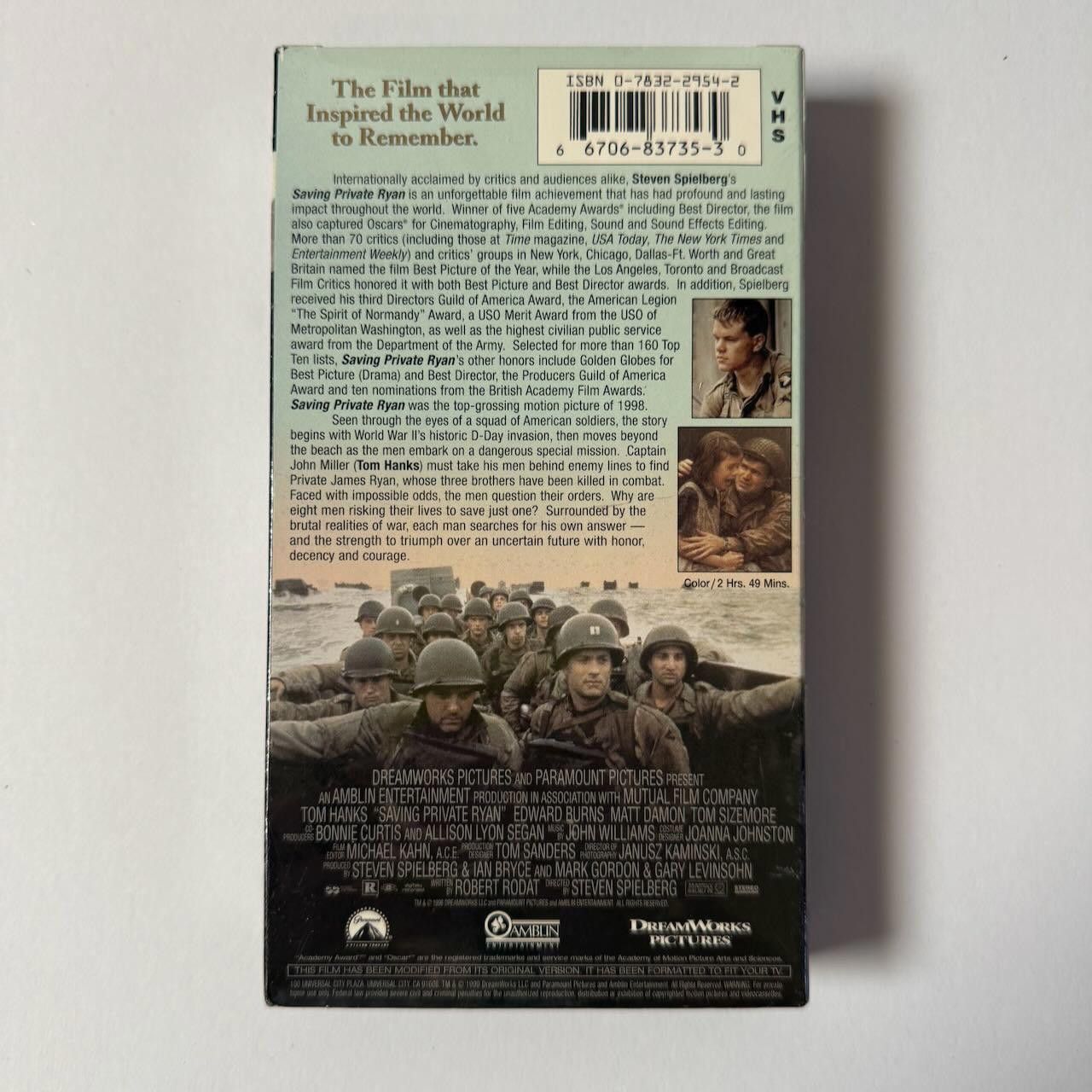 Designer RARE DS Saving Private Ryan SEALED VHS Movie MINT 1999 Size ONE SIZE - 2 Thumbnail