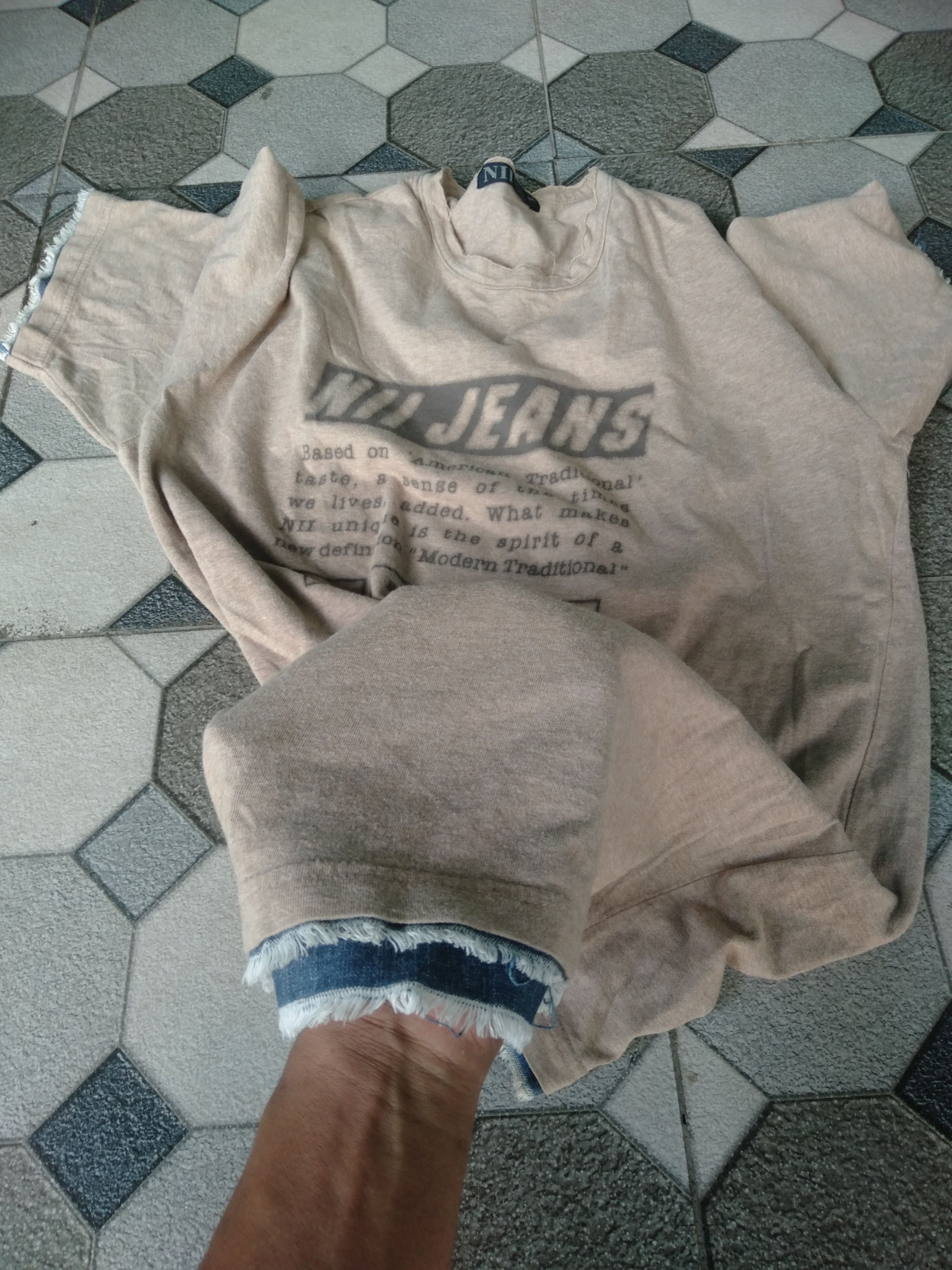 14th Addiction NII Jeans Double Layer Poem Tshirt Size US L / EU 52-54 / 3 - 3 Thumbnail