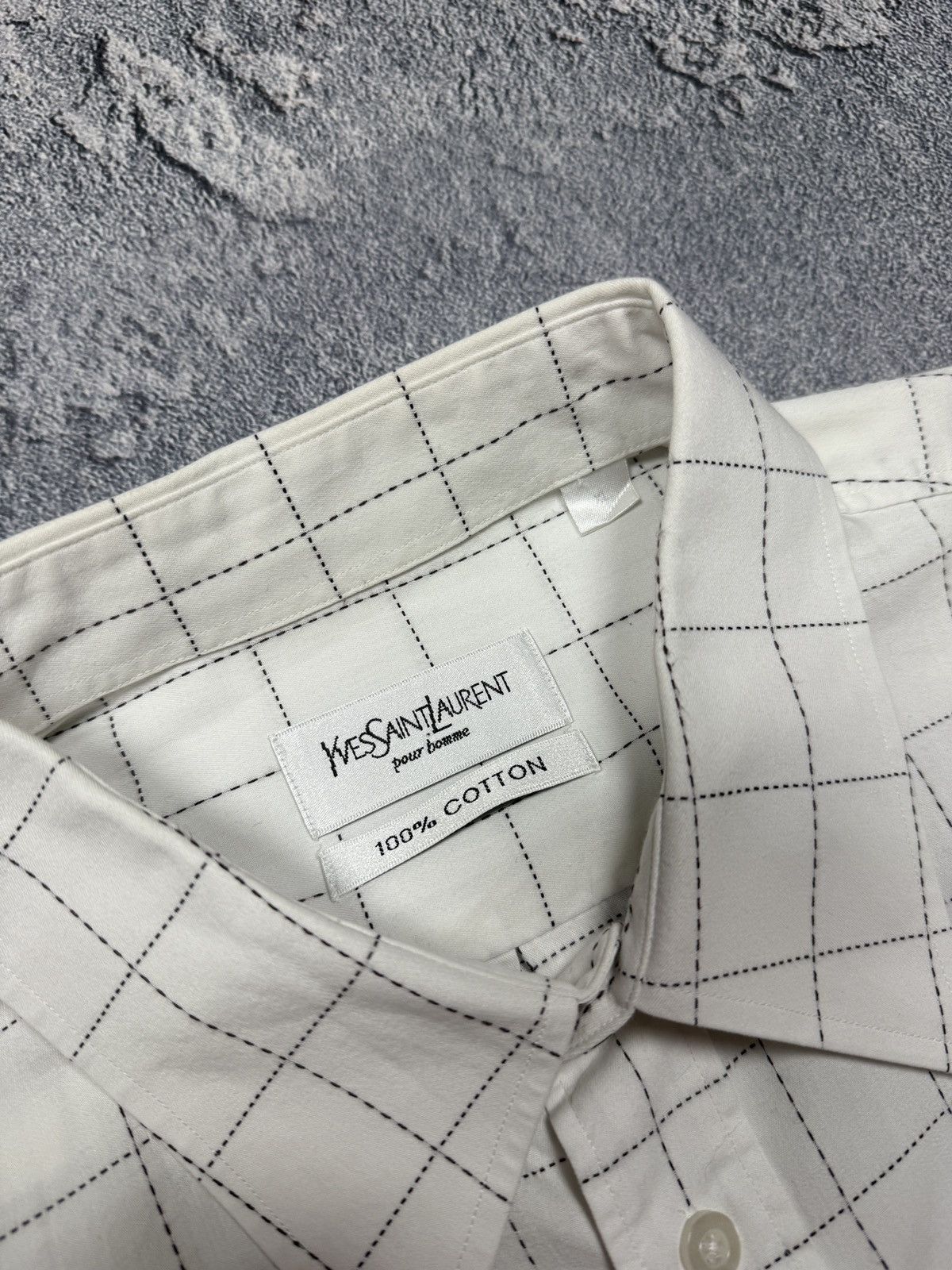 Yves Saint Laurent Vintage Yves Saint Laurent YSL Shirt Button Up Size US XL / EU 56 / 4 - 6 Thumbnail