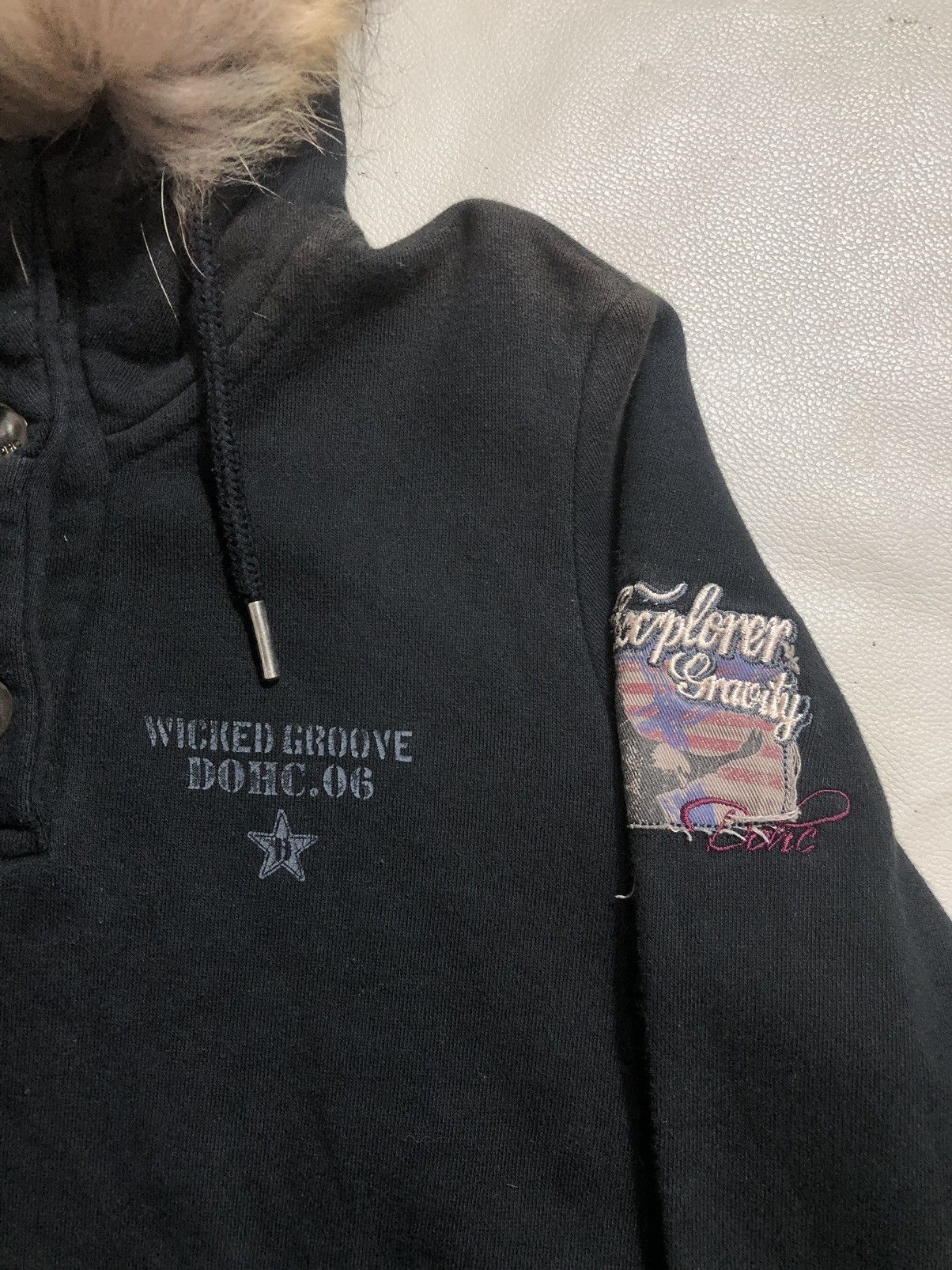 If Six Was Nine × Japanese Brand × Le Grande Bleu (L.G.B.) Japanese Gothic Fur Hoodie Zipp Ifsixwasnine LGB Style Size US S / EU 44-46 / 1 - 6 Thumbnail
