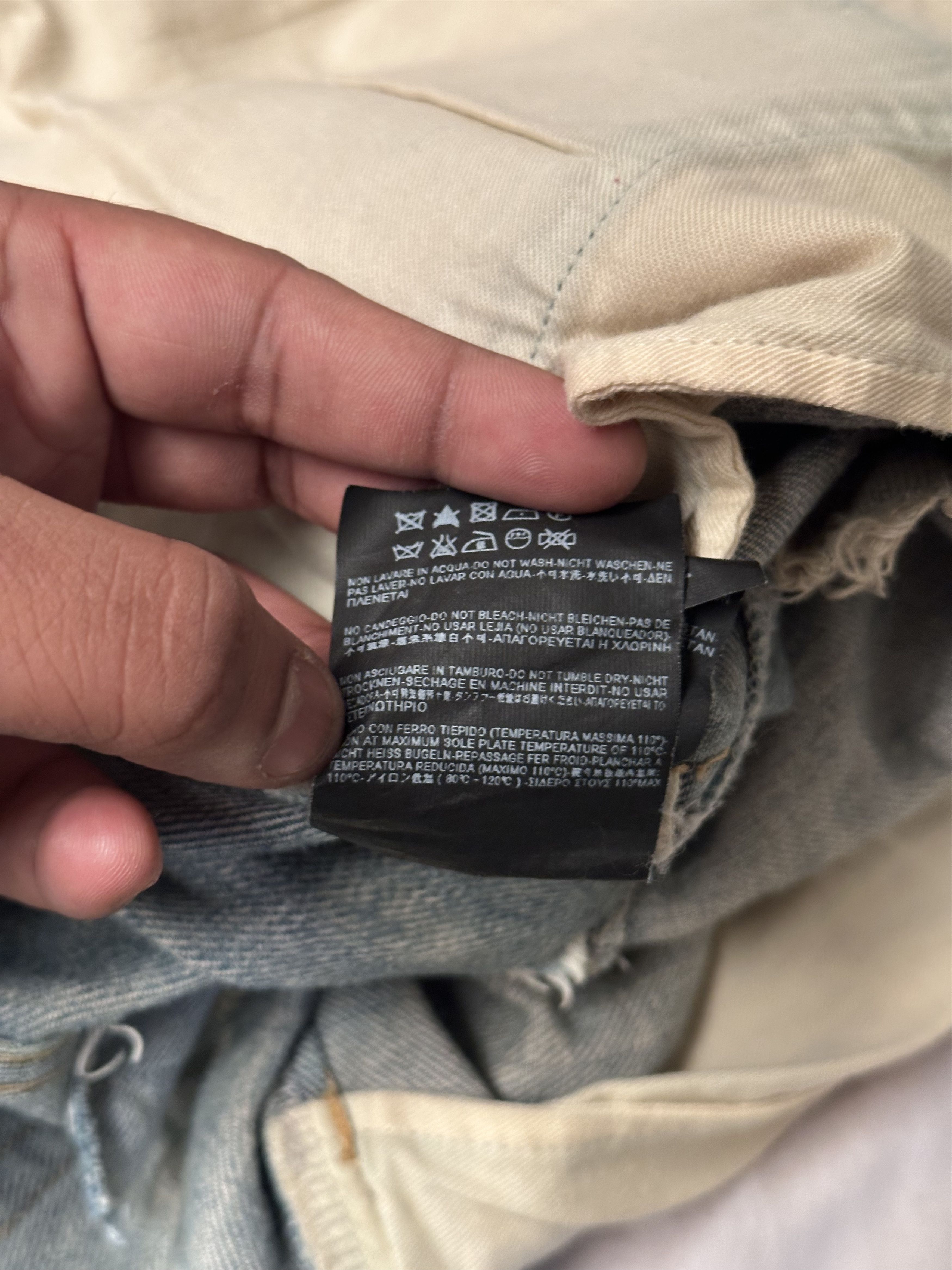 Saint Laurent Paris 2014 YSL SAINT LAURENT Paris Hedi Slimane Crash Denim Jeans Size US 32 / EU 48 - 14 Thumbnail