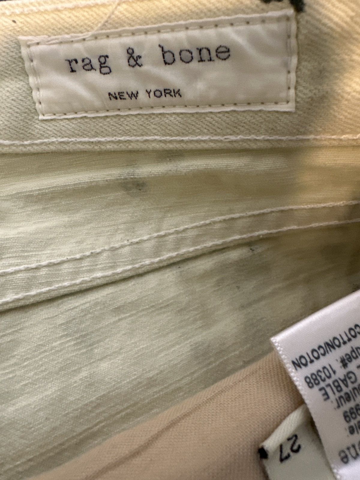 Rag & Bone Rag & Bone Animal Gsble Acid Wash Jeans Size 27" / US 4 / IT 40 - 6 Thumbnail