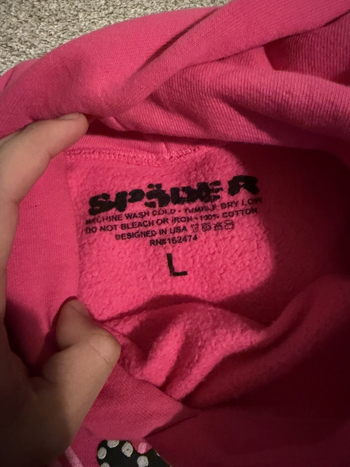Sp5der Pink Sp5der Hoodie Size US L / EU 52-54 / 3 - 4 Thumbnail