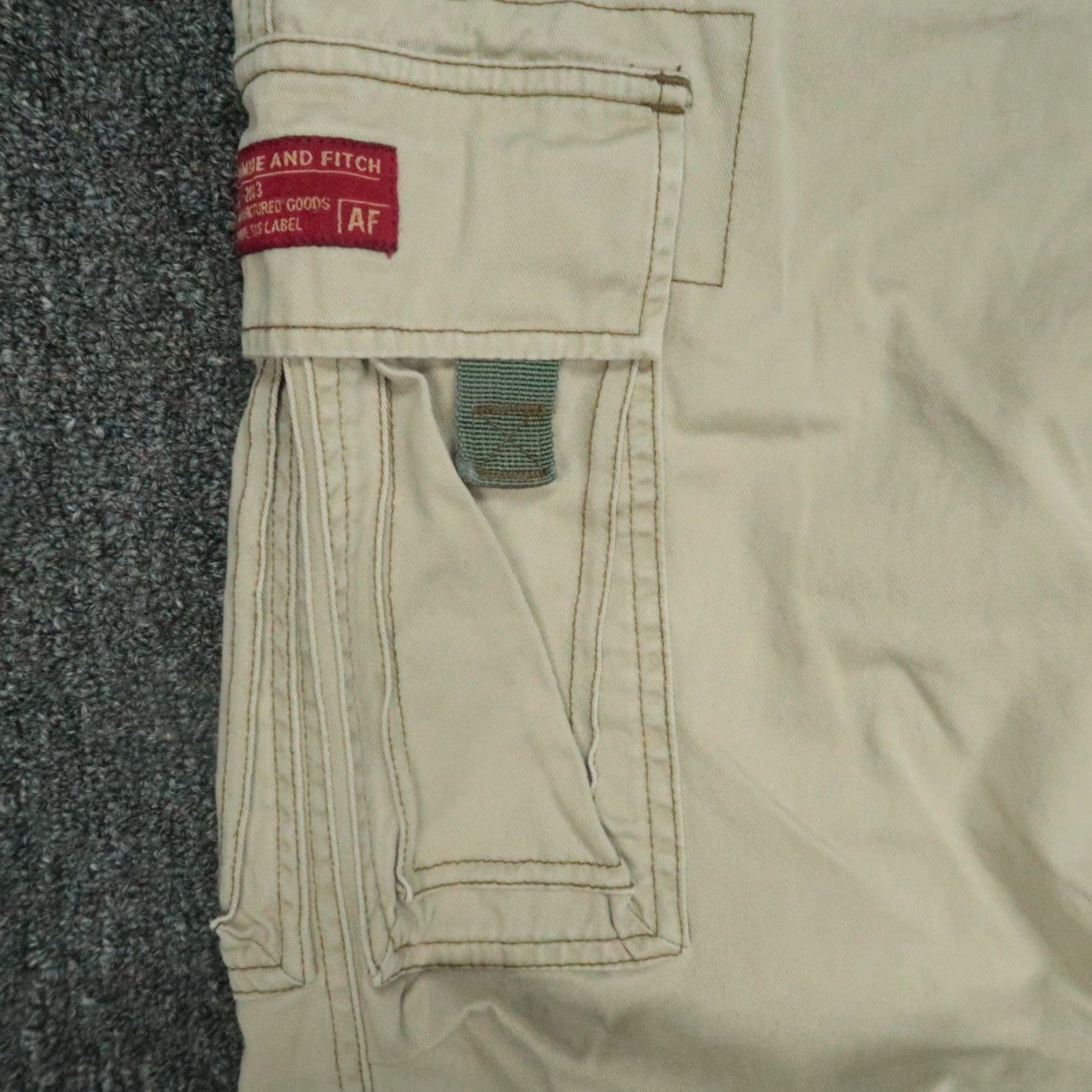 Abercrombie & Fitch VINTAGE Abercrombie & Fitch Pants Men Small Khaki Cargo Paratrooper Utiilty T-2083 Size US 29 - 3 Thumbnail
