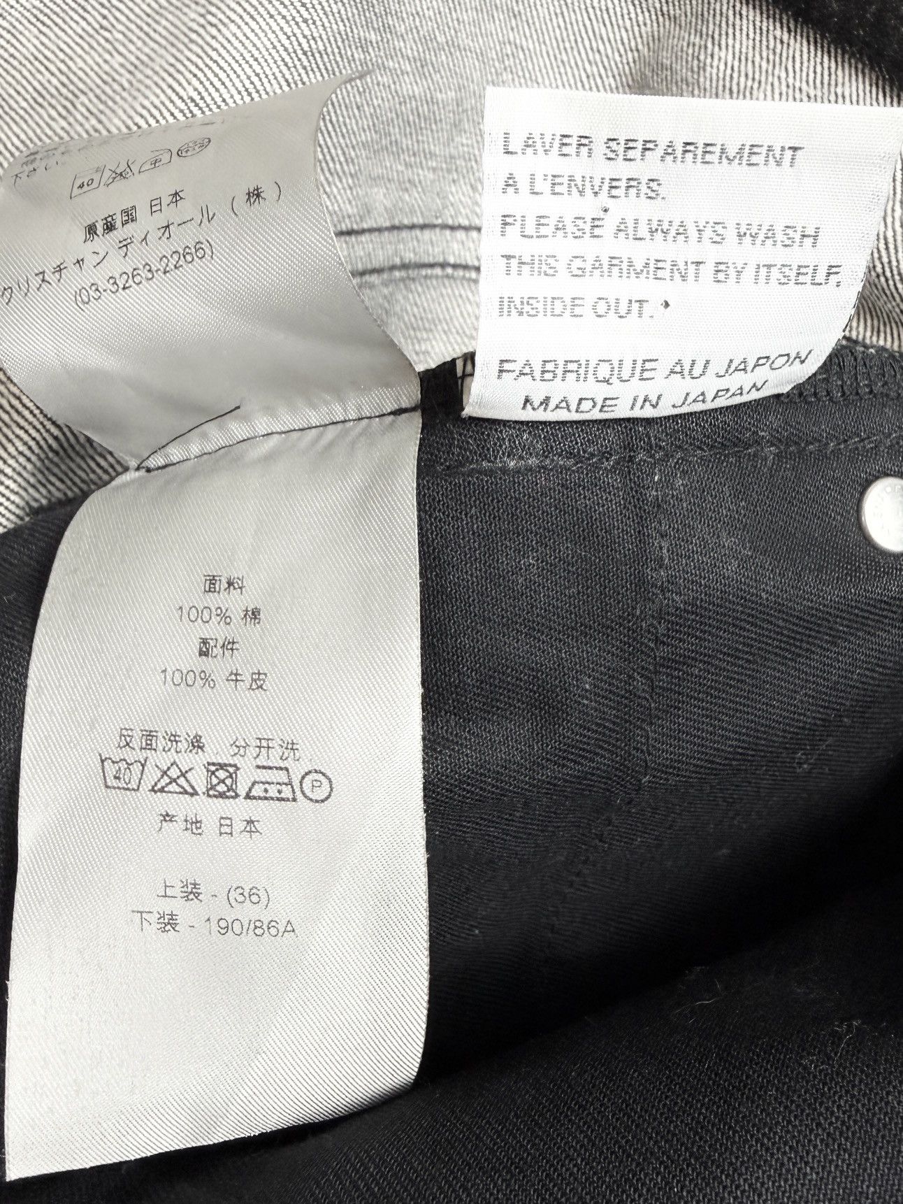 Dior Dior Homme Black Made In Japan Denim Jeans KVA Unaltered Size US 36 / EU 52 - 11 Thumbnail