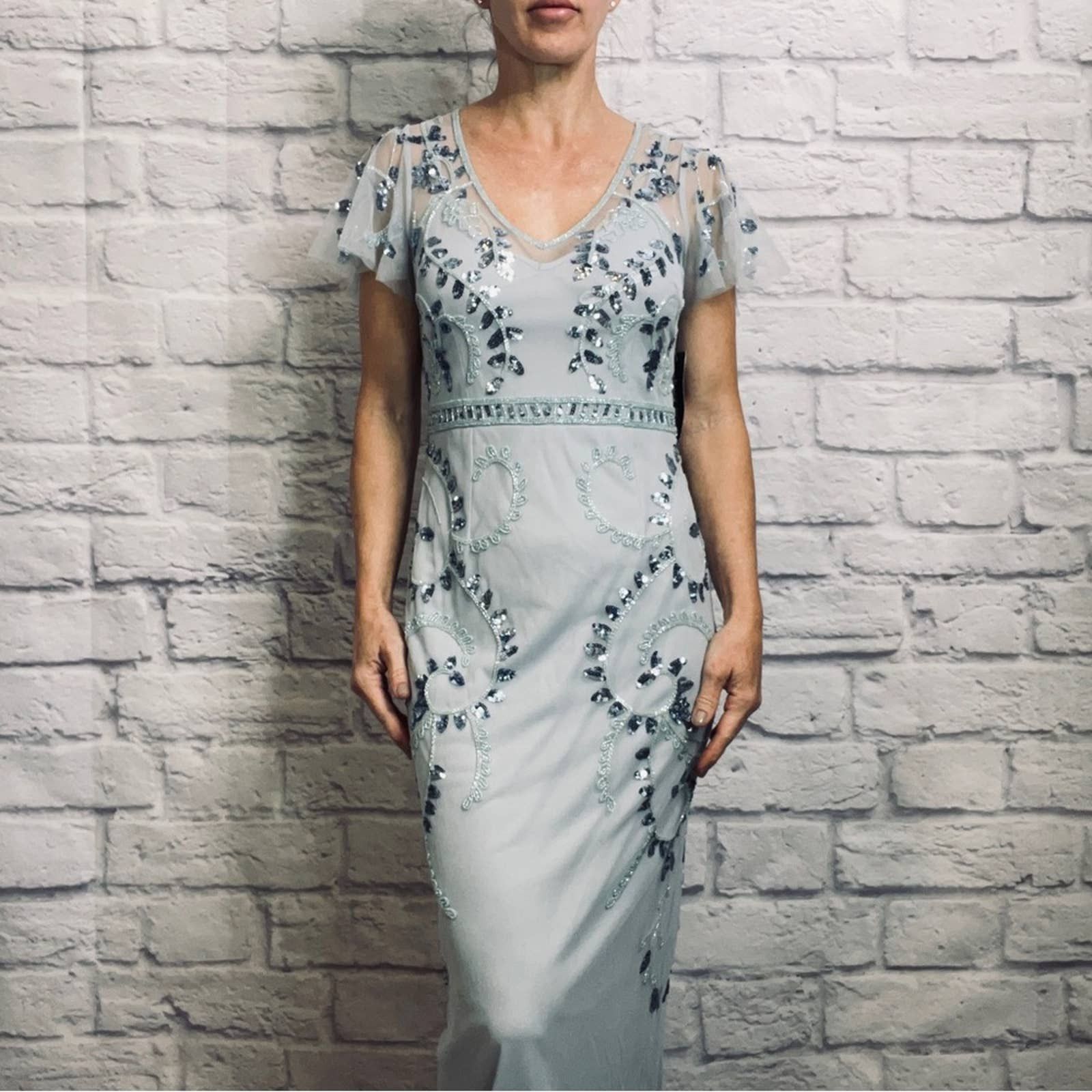 image of NWT Adrianna Papell/ Papell Studio Gown in Blue, Women's (Size XS)