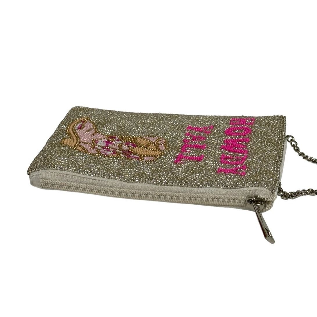 Handmade HOWDY YALL Cowboy Boots Seed Beaded Crossbody Bag Phone bag Size ONE SIZE - 4 Thumbnail