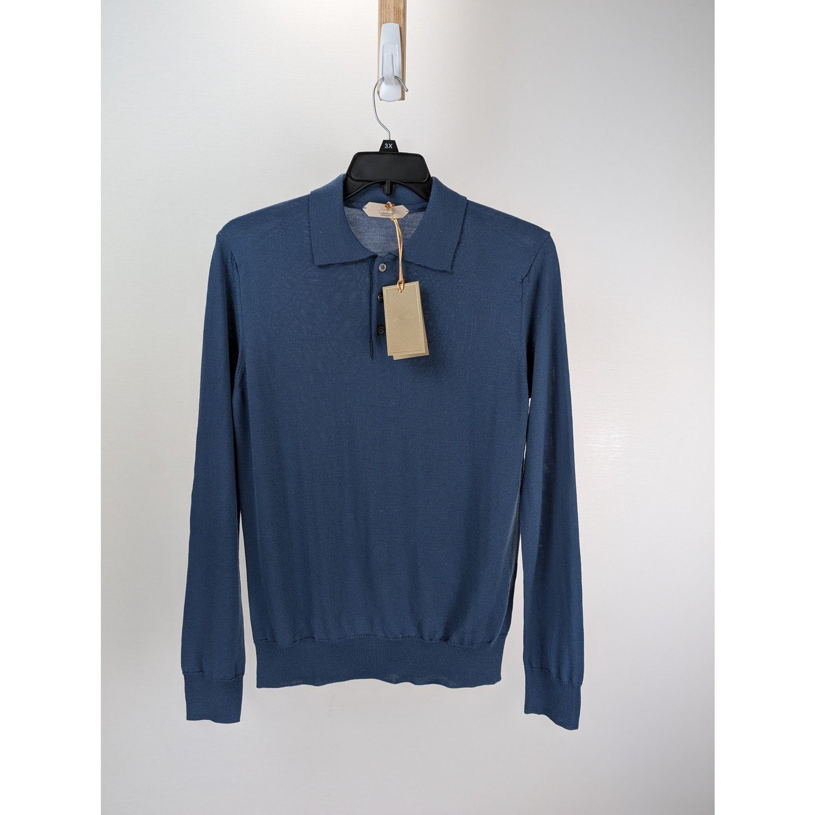 Other o1rshd1 CC20 Aurelien Cashwool Men's Polo Shirt in Petrol Size US M / EU 48-50 / 2 - 6 Thumbnail