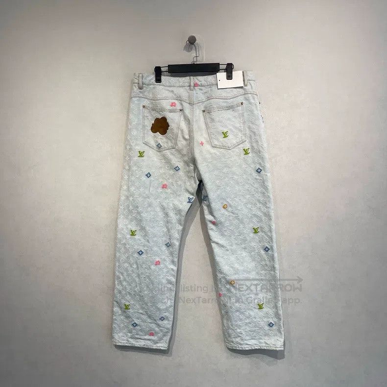 Louis Vuitton Louis Vuitton Colorful logo full print jeans Size US 34 / EU 50 - 2 Thumbnail