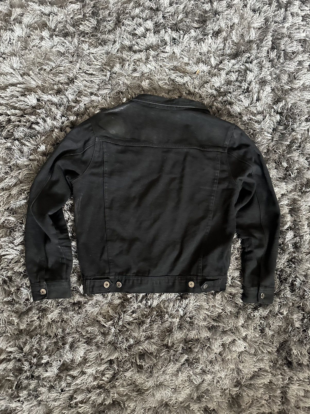 Hysteric Glamour Dual Personality Japanese Waxed Black Denim Jacket Size US S / EU 44-46 / 1 - 2 Thumbnail