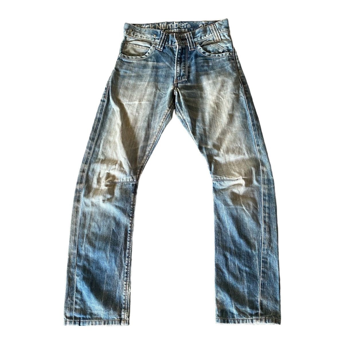 Japanese Brand Vintage Japanese Brand Back Number Distressed Denim Size US 28 / EU 44 - 1 Thumbnail