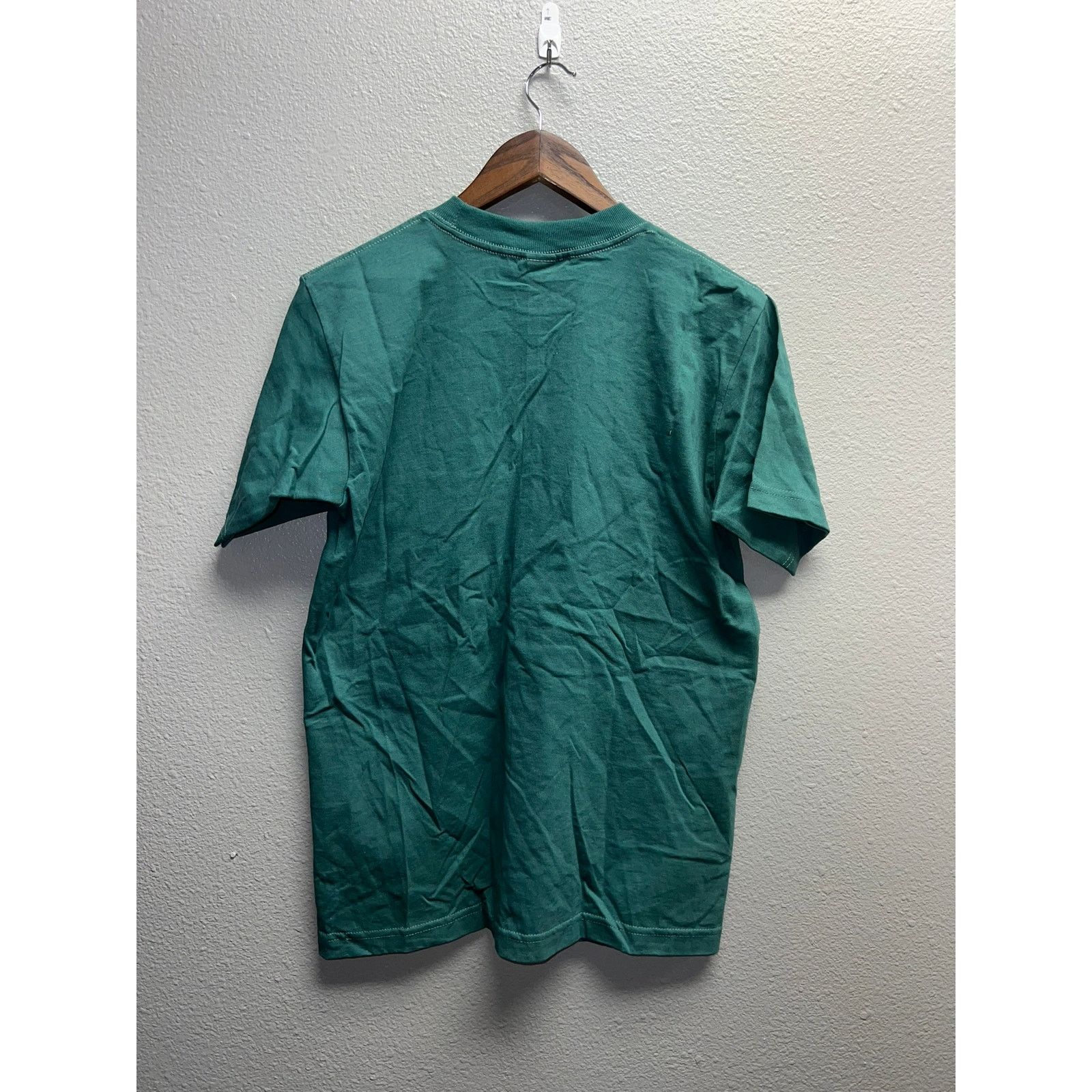 Vintage 90s Vintage Wild West Green Short Sleeve Blank Shirt HOLE M Size US M / EU 48-50 / 2 - 8 Thumbnail