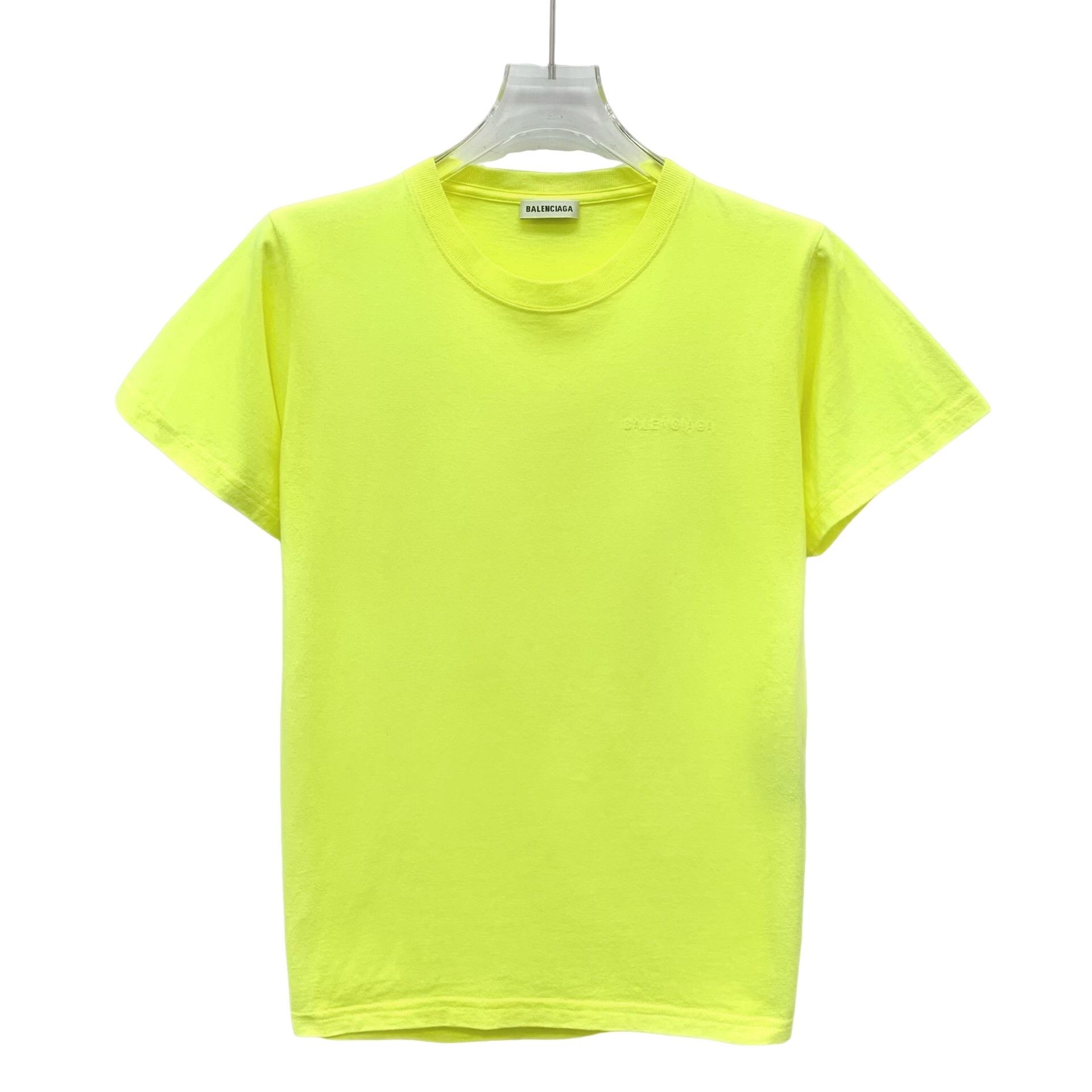 Balenciaga Balenciaga Neon Embroidered Logo T-Shirt US M Size US M / EU 48-50 / 2 - 1 Thumbnail