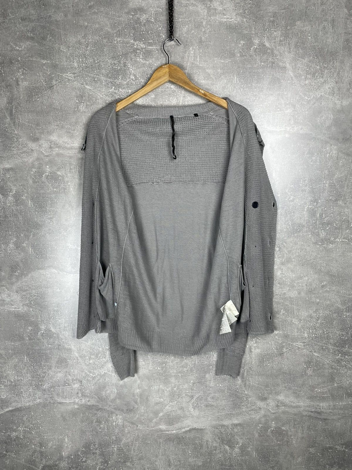 Diesel Black Gold × Vintage Diesel Black Gold Knitted 100% Linen Avant Garde Cardigan Size US S / EU 44-46 / 1 - 12 Thumbnail