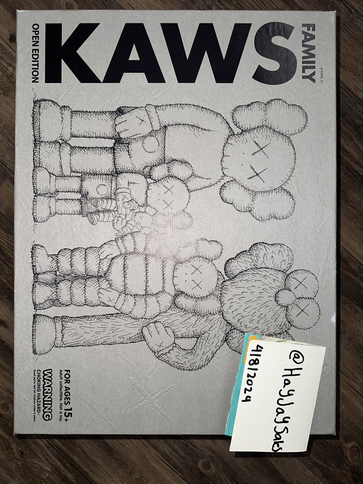 Kaws KAWS Family Vinyl Figures Grey/ Pink Grailed