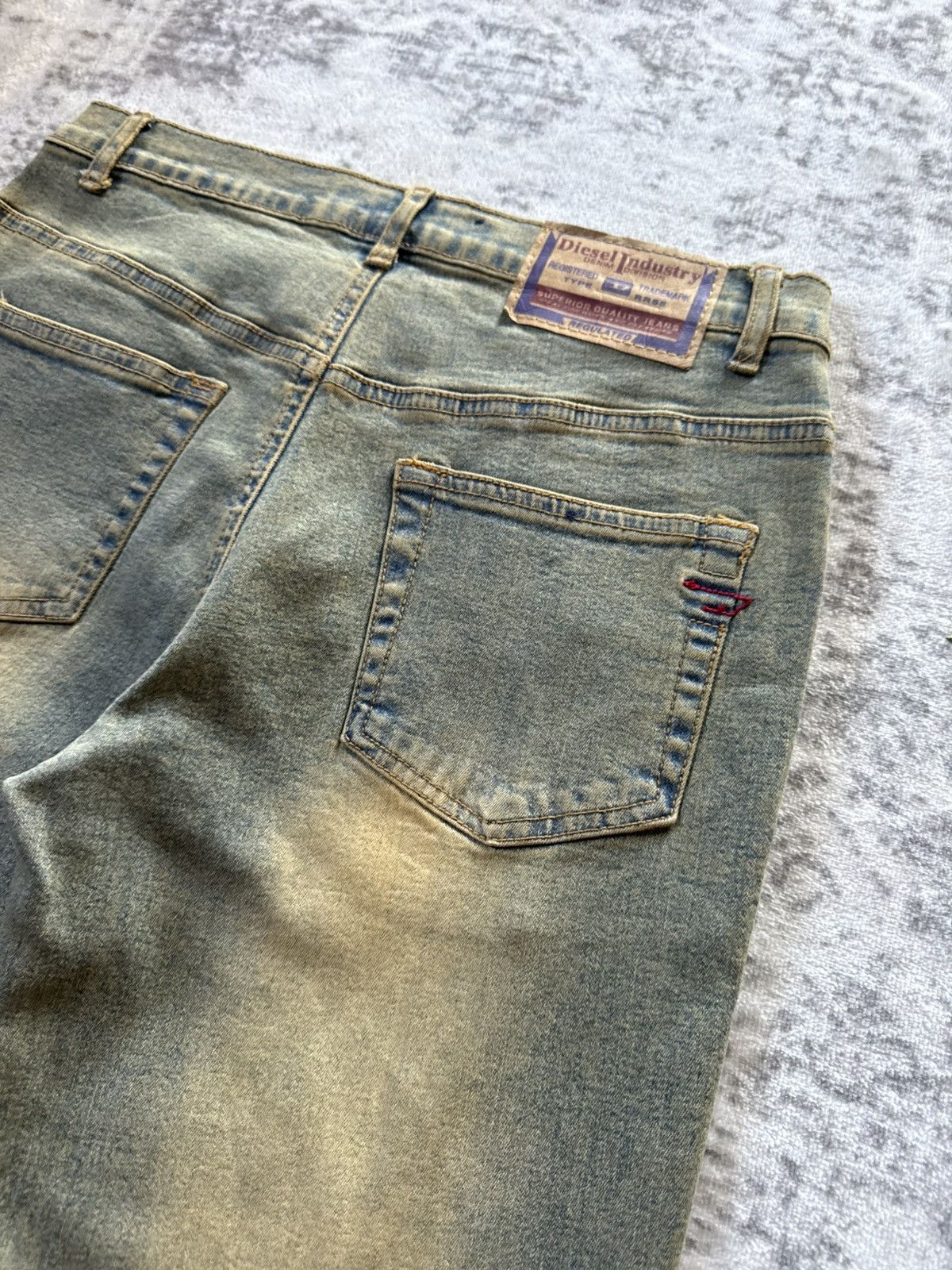 Diesel 2000s Diesel Mud Wash Flared Jeans Rare Size US 27 - 11 Thumbnail