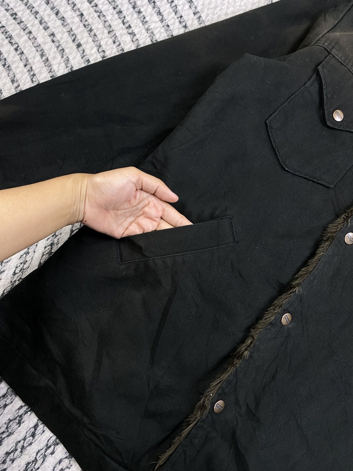Wrangler Vintage Wrangler Faded Sherpa Fur Lined Ranch Button Coat Size US M / EU 48-50 / 2 - 10 Thumbnail
