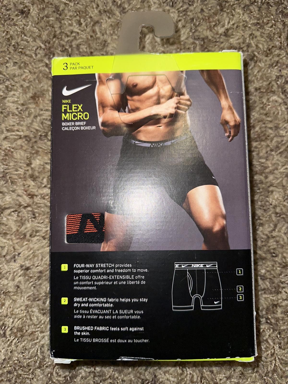 Nike Nike Flex Micro, Boxer Brief, Black/Red/Grey Size ONE SIZE - 2 Thumbnail
