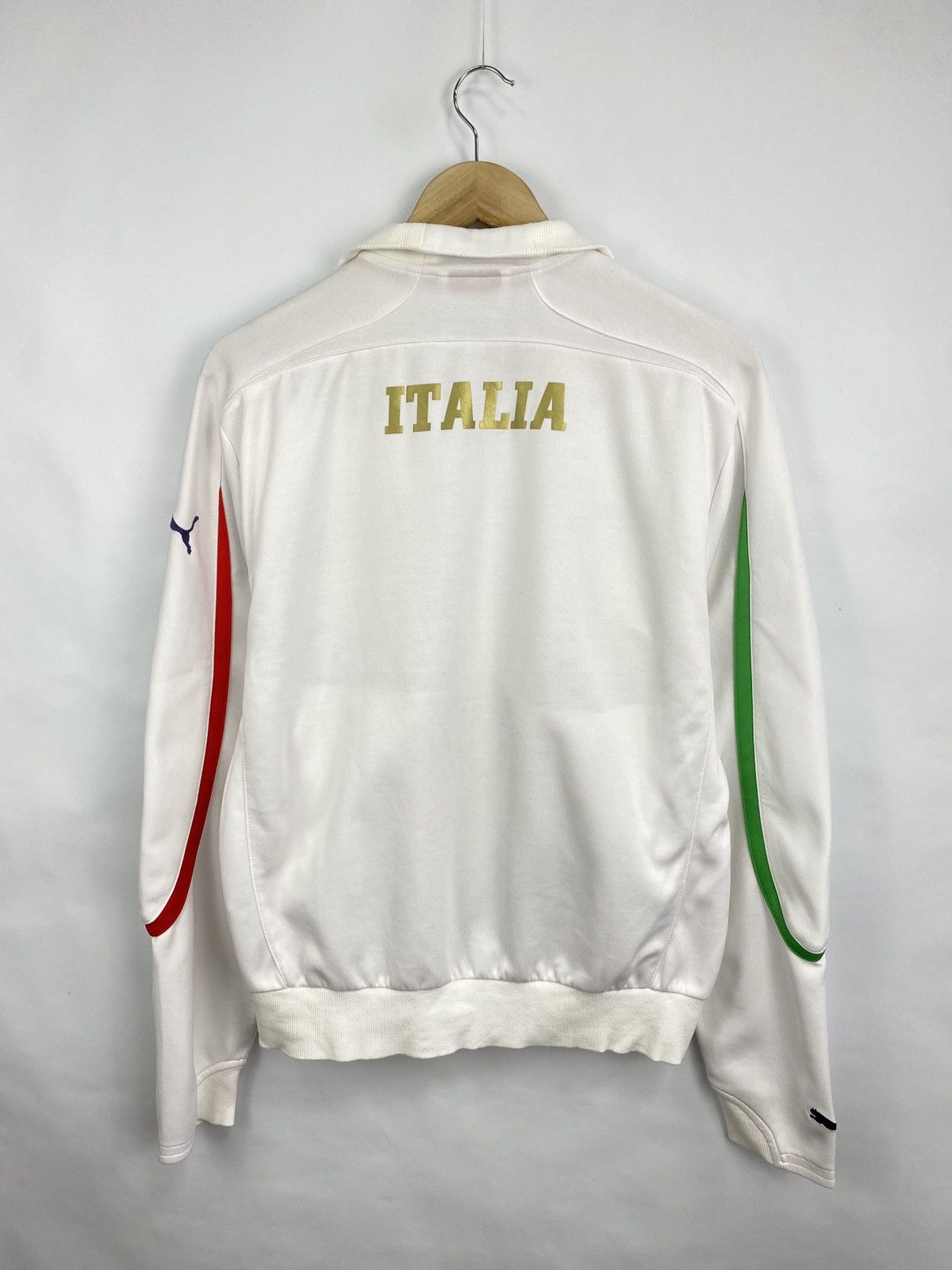 Puma 🇮🇹 Vintage Y2K Puma Italy Soccer Jersey Zip Hoodie Retro Rare Size US L / EU 52-54 / 3 - 12 Thumbnail