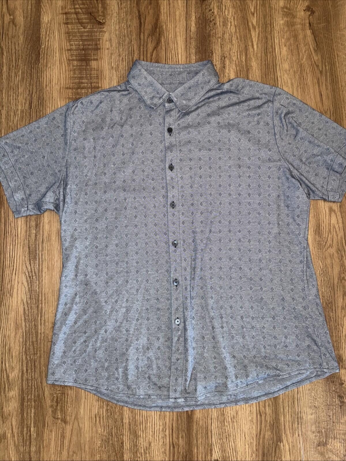 Mizzen+Main Mizzen+Main Classic Fit Performance Short Sleeve Diamond Size US L / EU 52-54 / 3 - 1 Thumbnail