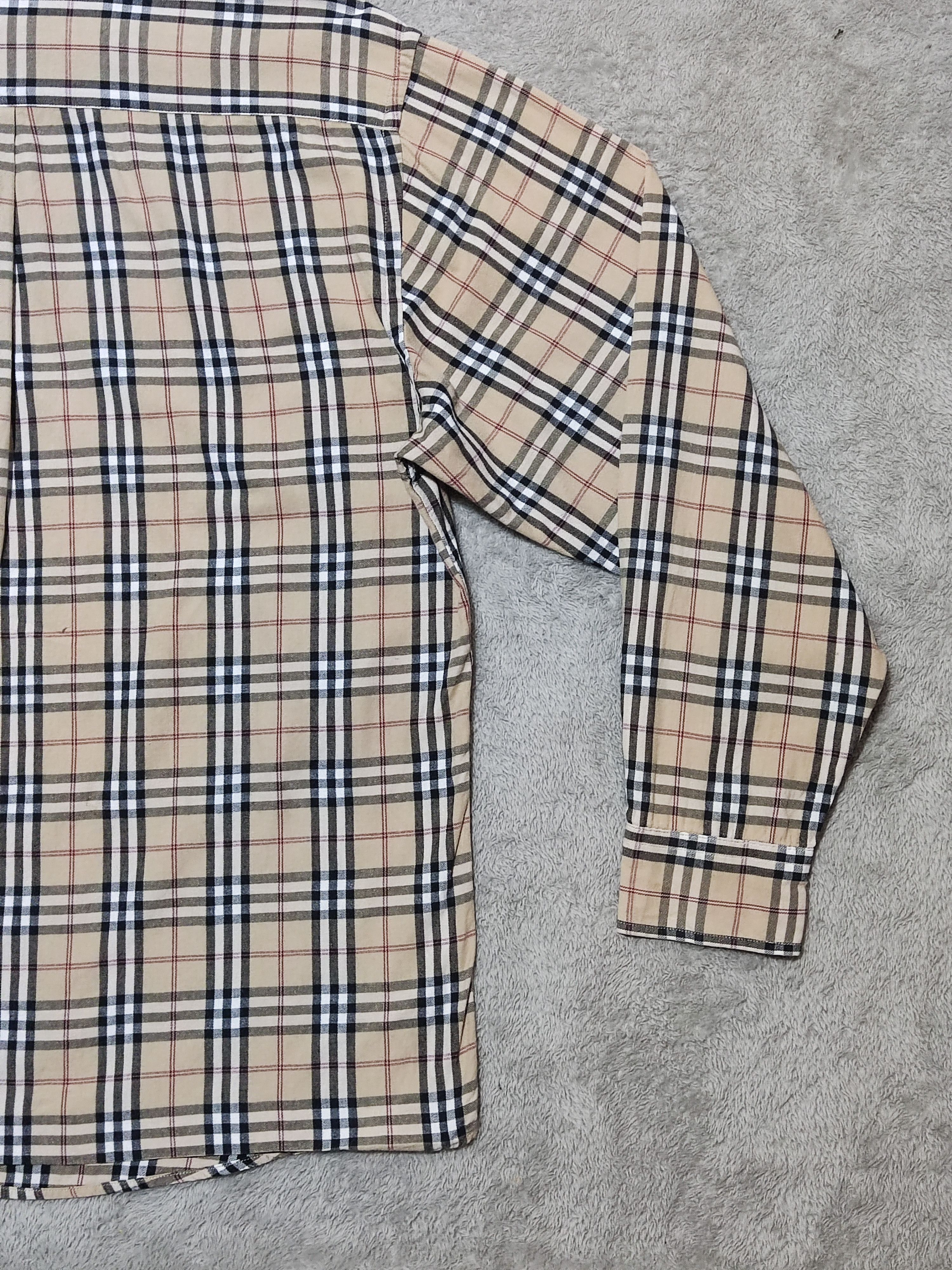Burberry Vintage 80 Blueberrys Rodeo Club Nova Check Single Stitch Size US L / EU 52-54 / 3 - 13 Thumbnail