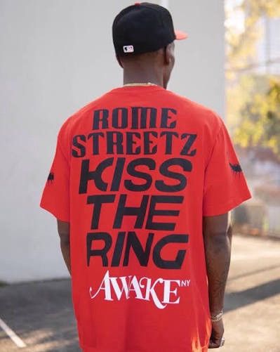 Awake NY Awake NY Rome Streetz Kiss the Ring red tee shirt medium Size US M / EU 48-50 / 2 - 3 Thumbnail