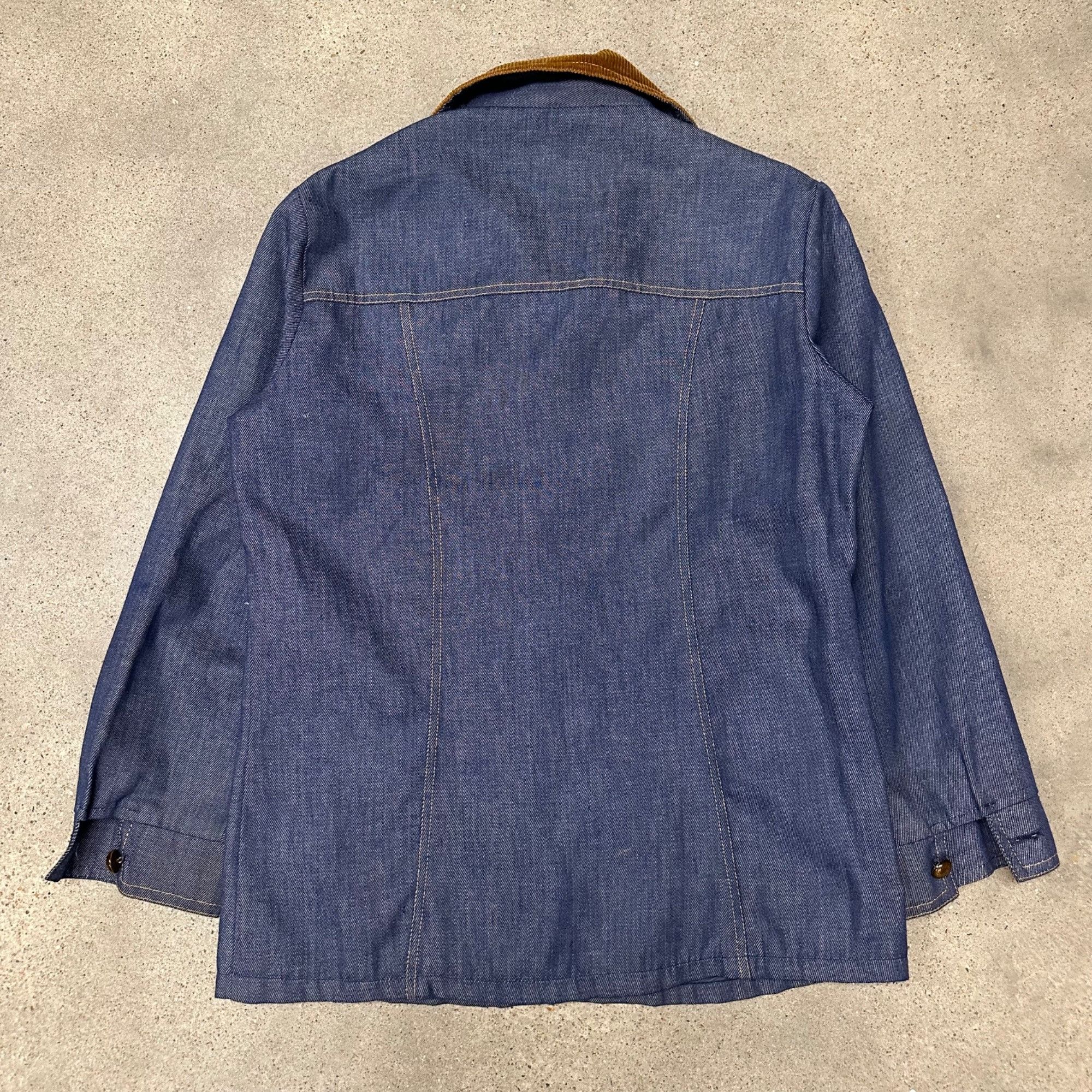 Vintage Vintage 70s Denim Corduroy Hippy Jacket Size US L / EU 52-54 / 3 - 2 Thumbnail