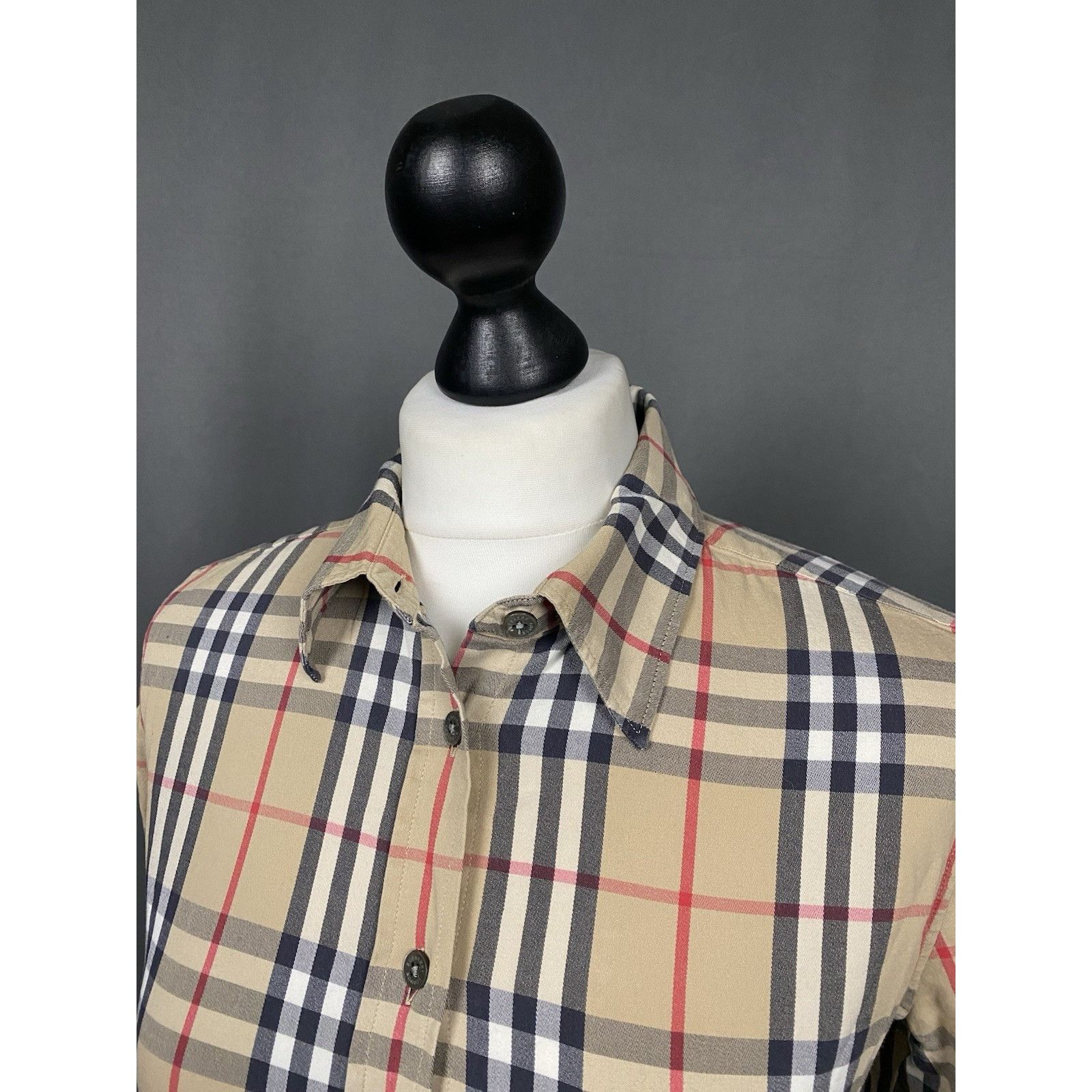 Burberry Burberry Nova Check Women's Beige Longsleeve Shirt Size S Size S / US 4 / IT 40 - 5 Thumbnail