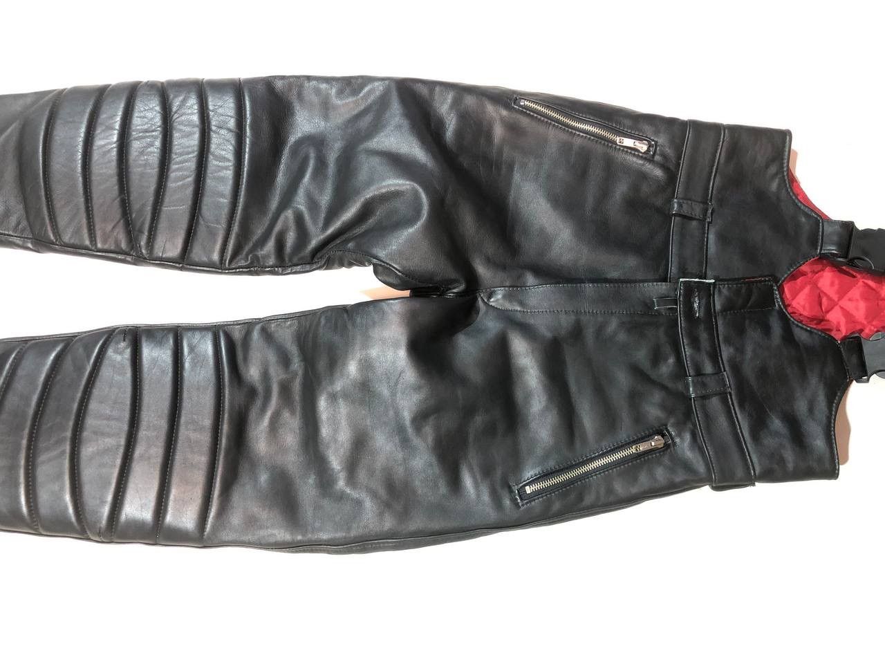 Leather Vintage Racing Moto Leather Overall Vintage Size US 30 / EU 46 - 4 Thumbnail