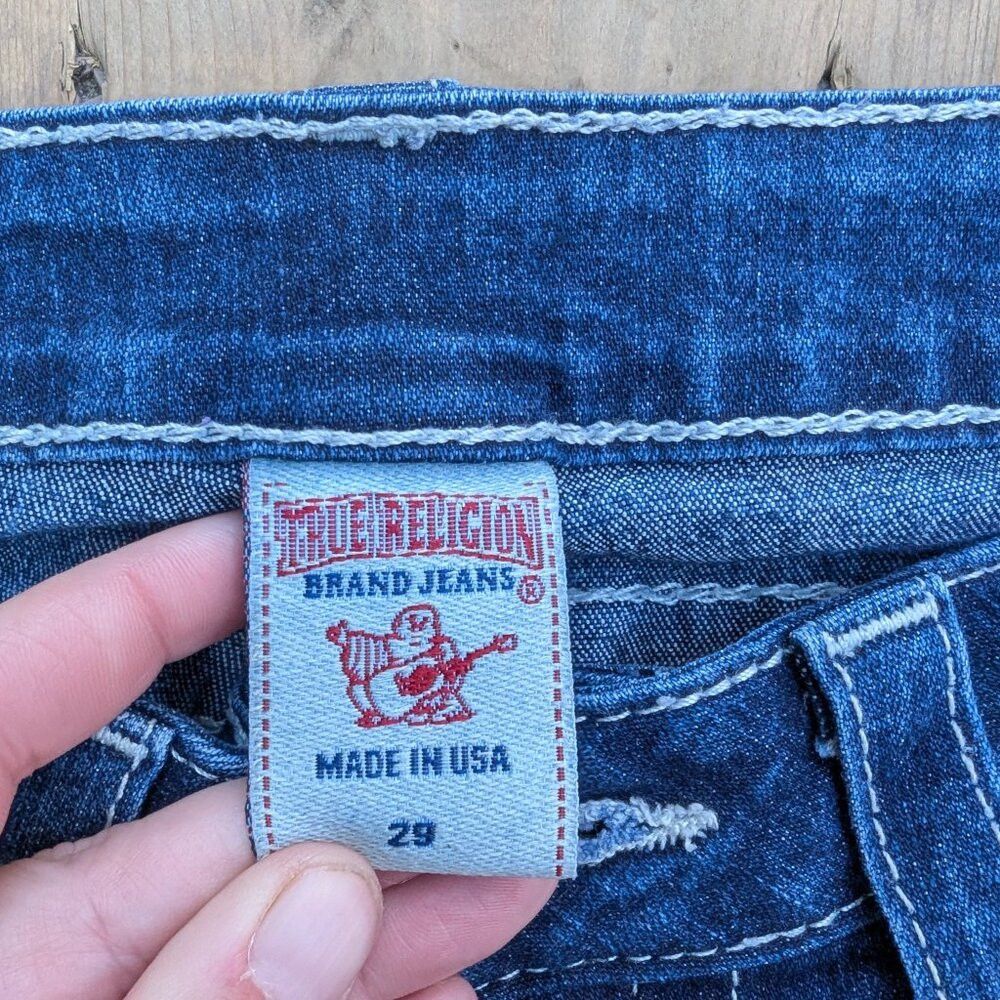 True Religion True Religion Jeans Women 29 Blue Denim Medium Wash Skinny Size 29" - 7 Thumbnail