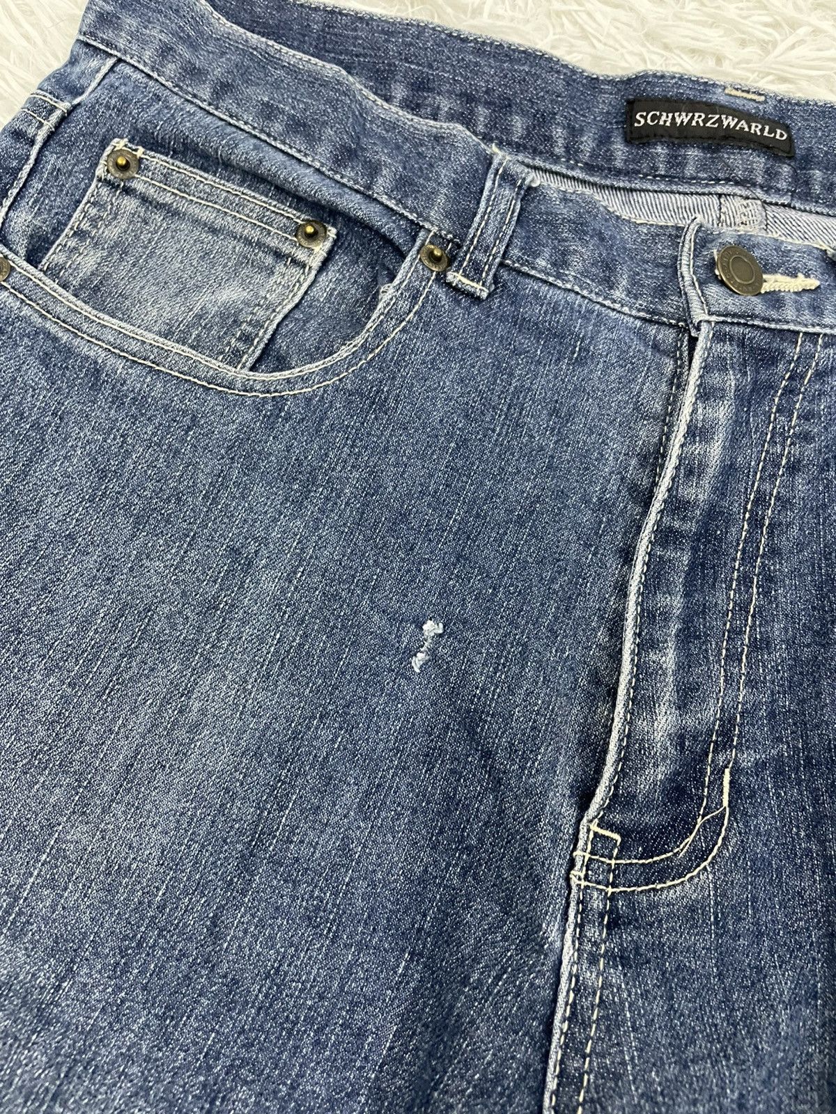 Japanese Brand Schwrzwarld Jeans Pant Size US 33 - 3 Thumbnail
