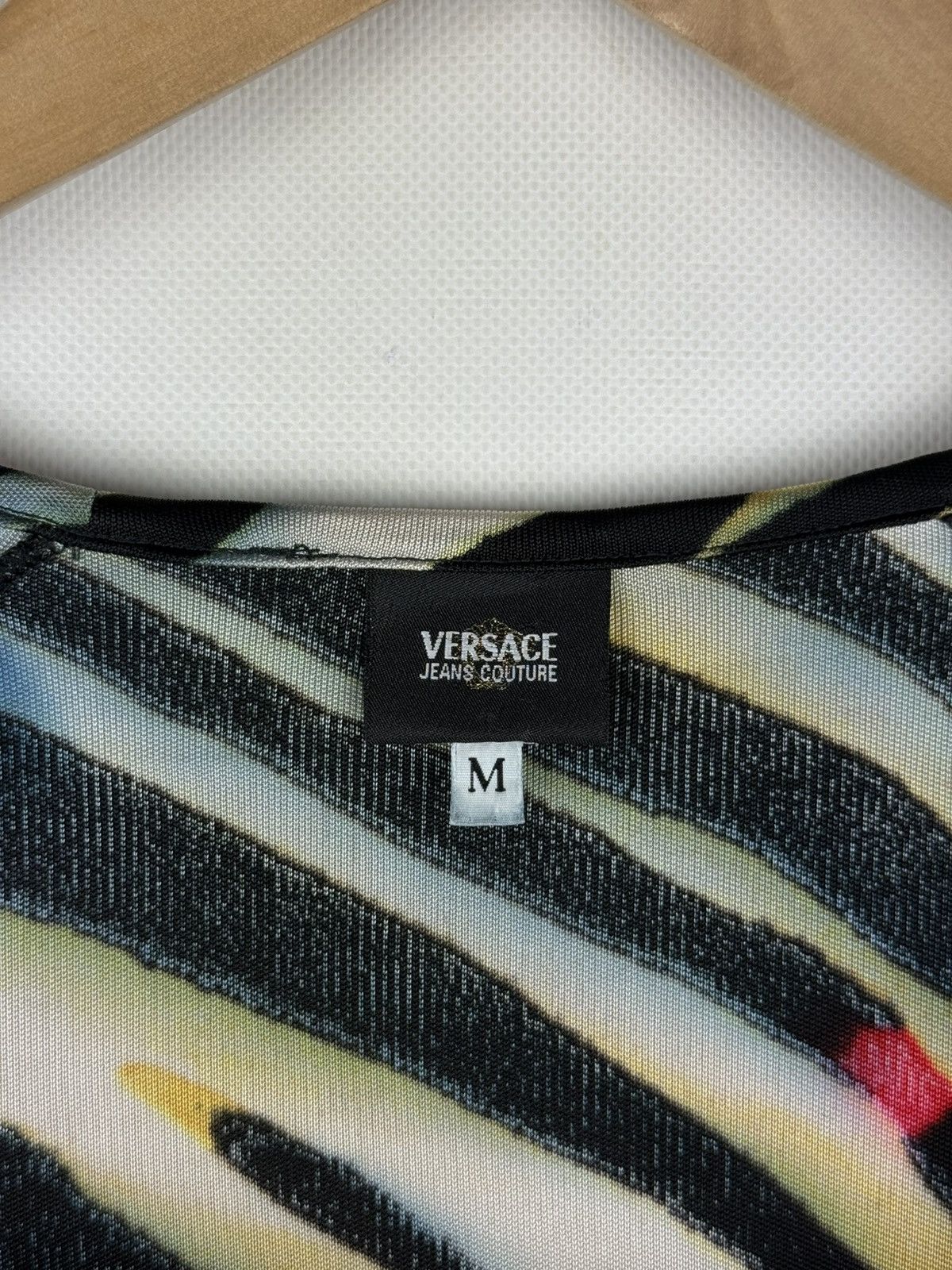 Versace Jeans Couture Versace Jeans Couture VTG Long Sleeve Patterned Tunic Blouse Size M / US 6-8 / IT 42-44 - 8 Thumbnail