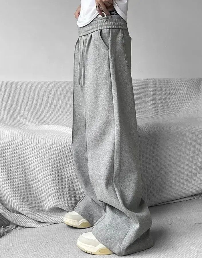 Japanese Brand Men Wide Leg Sweatpants Size US 32 / EU 48 - 3 Thumbnail
