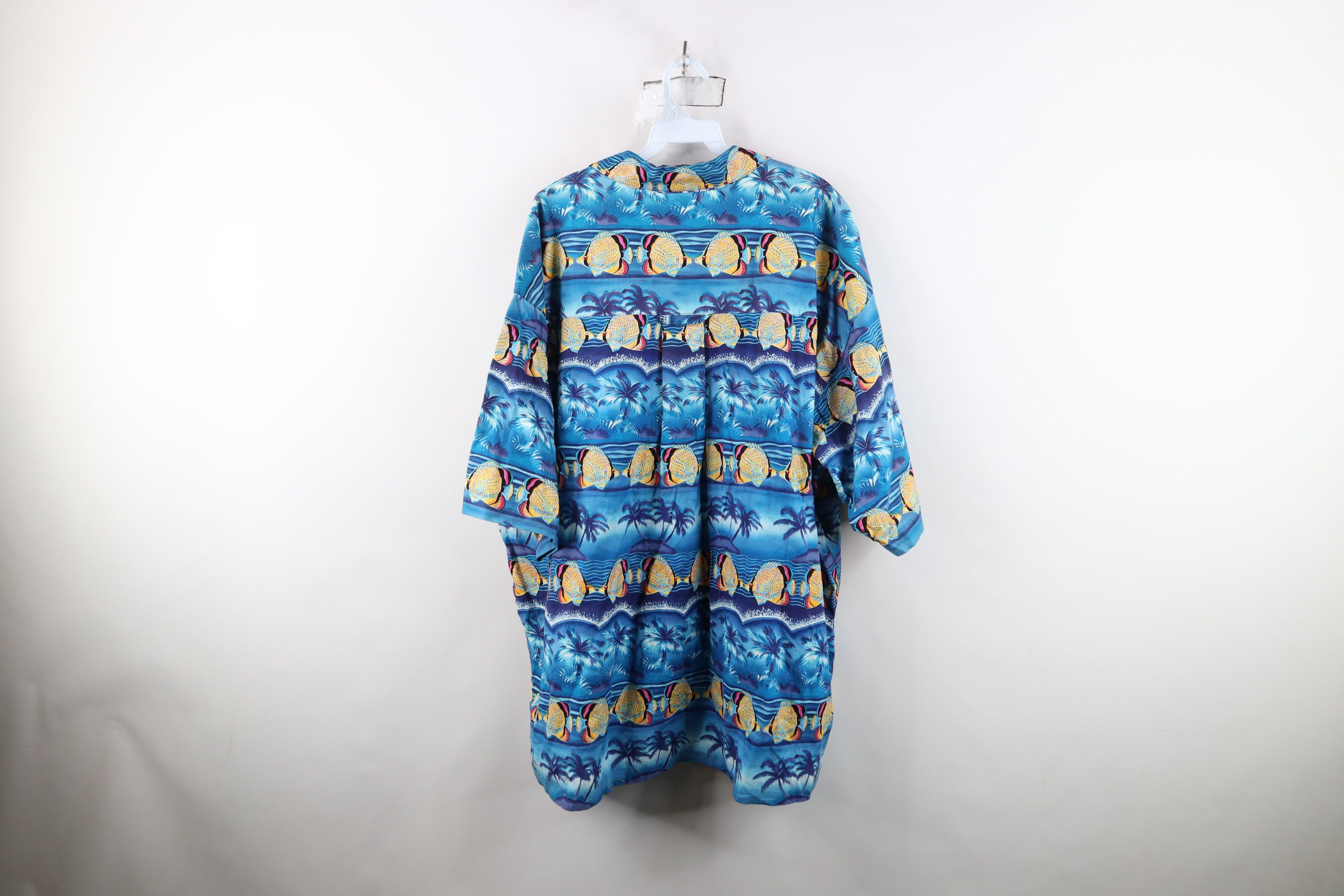 Vintage Vintage 90s Streetwear Fish All Over Print Button Shirt USA Size US XXL / EU 58 / 5 - 11 Thumbnail