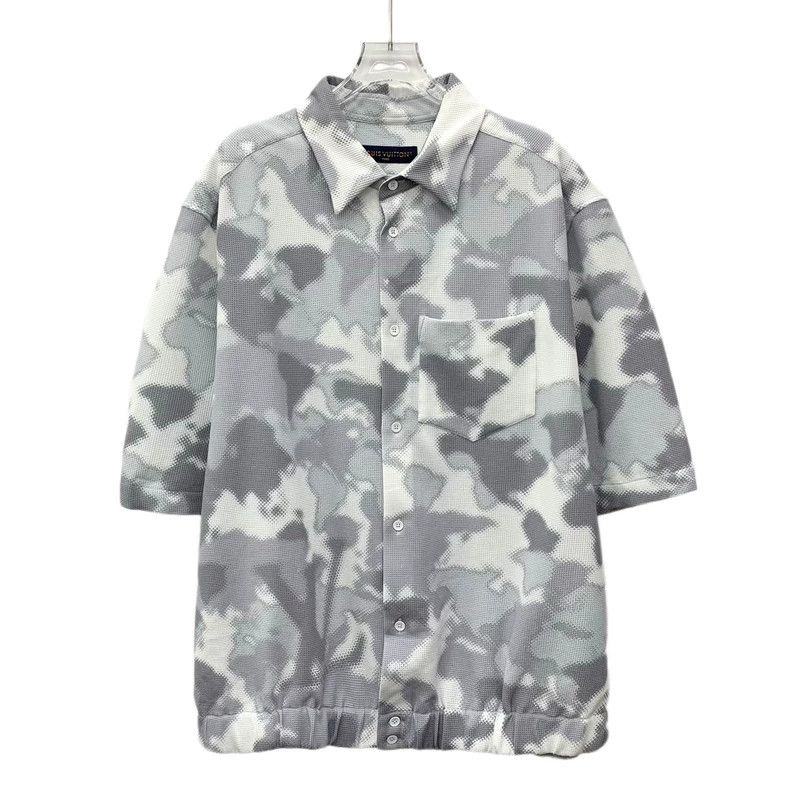 Louis Vuitton Louis Vuitton size 4l 24 Light Grey Camouflage Cotton Lapel Size US M / EU 48-50 / 2 - 1 Thumbnail