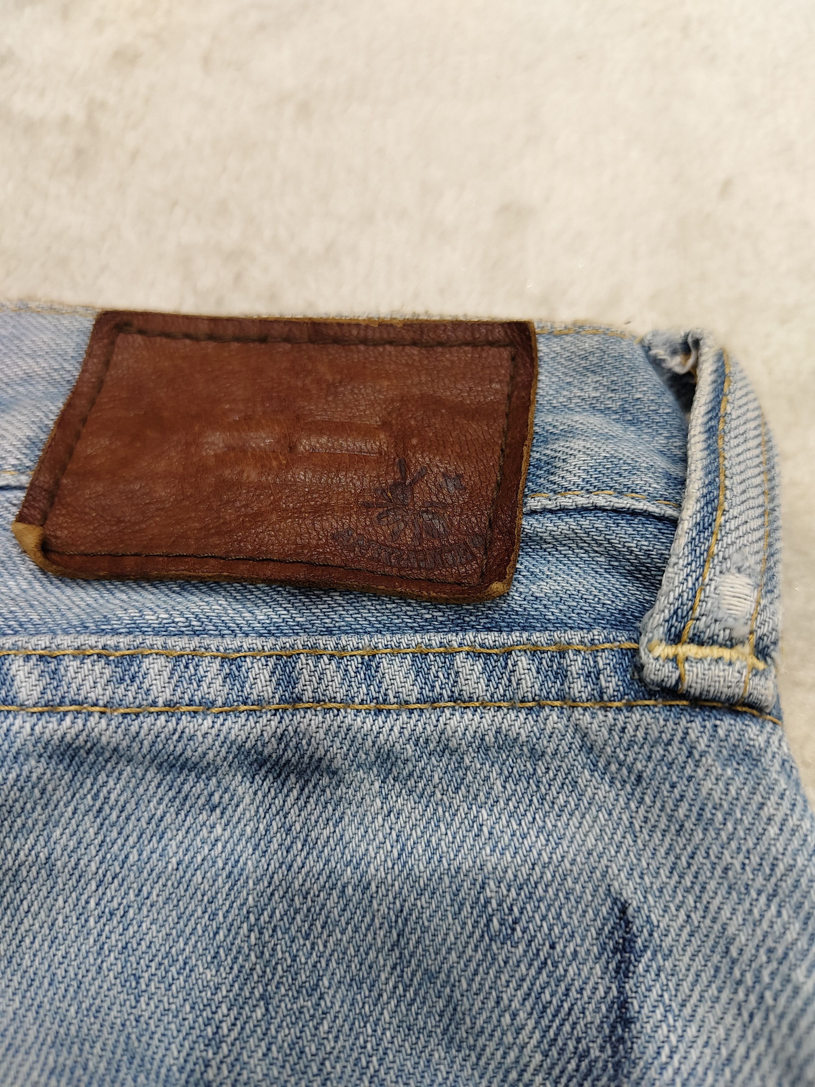 Japanese Brand SICK🇯🇵 Vtg Antgauge 🇯🇵Double Pocket Ripped Jeans Size 29" - 5 Thumbnail