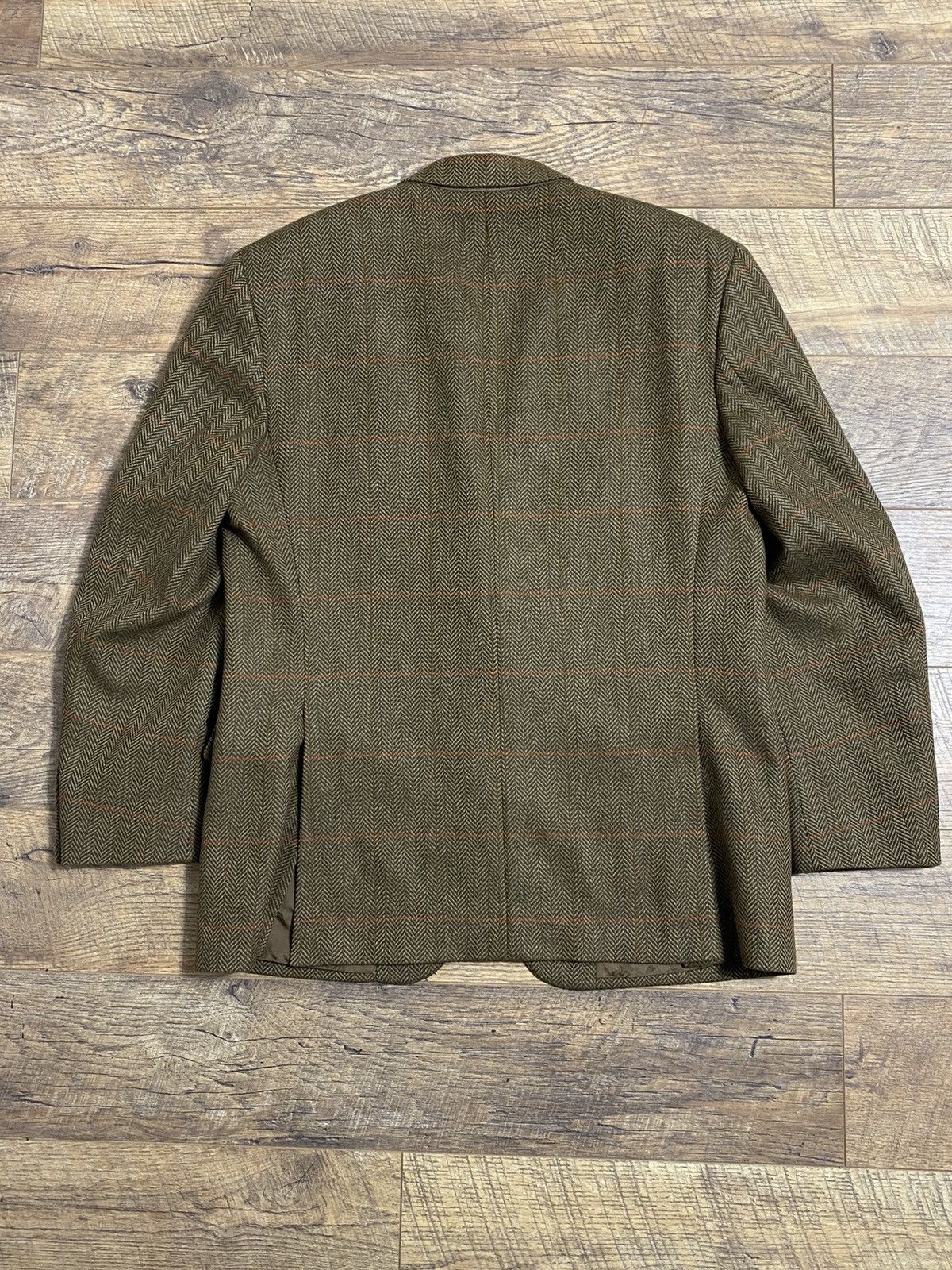 DAKS DAKS London Signature Tweed Wool Sport Coat Made in Britain Size 44L - 5 Thumbnail