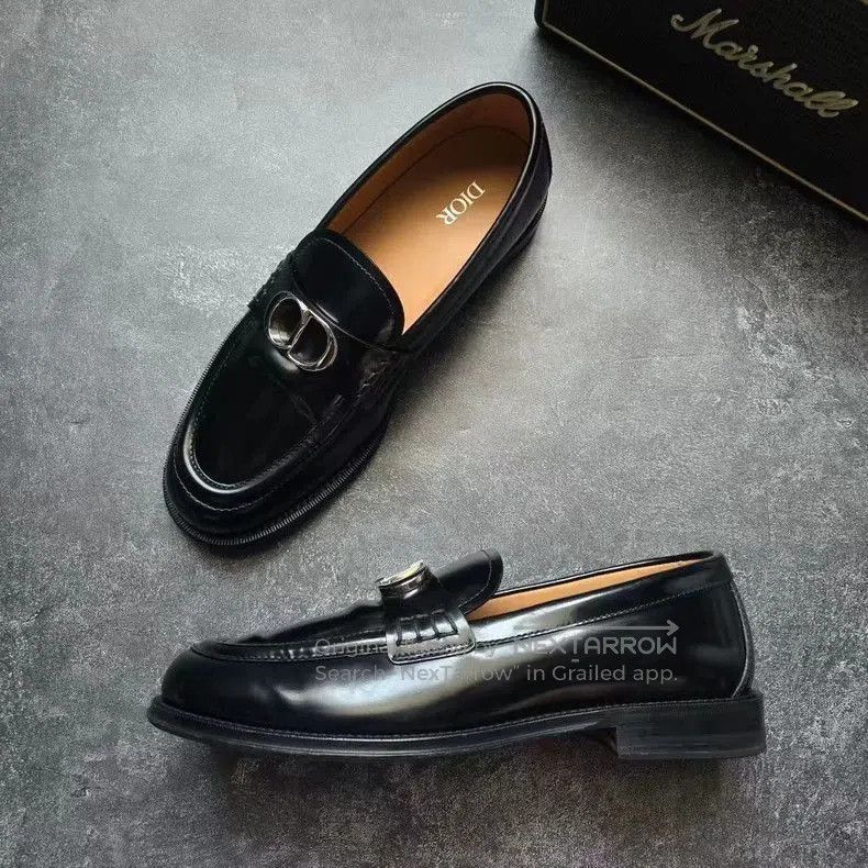 Dior Dior Granville Metal CD Buckle Loafers. Size US 9.5 / EU 42-43 - 4 Thumbnail