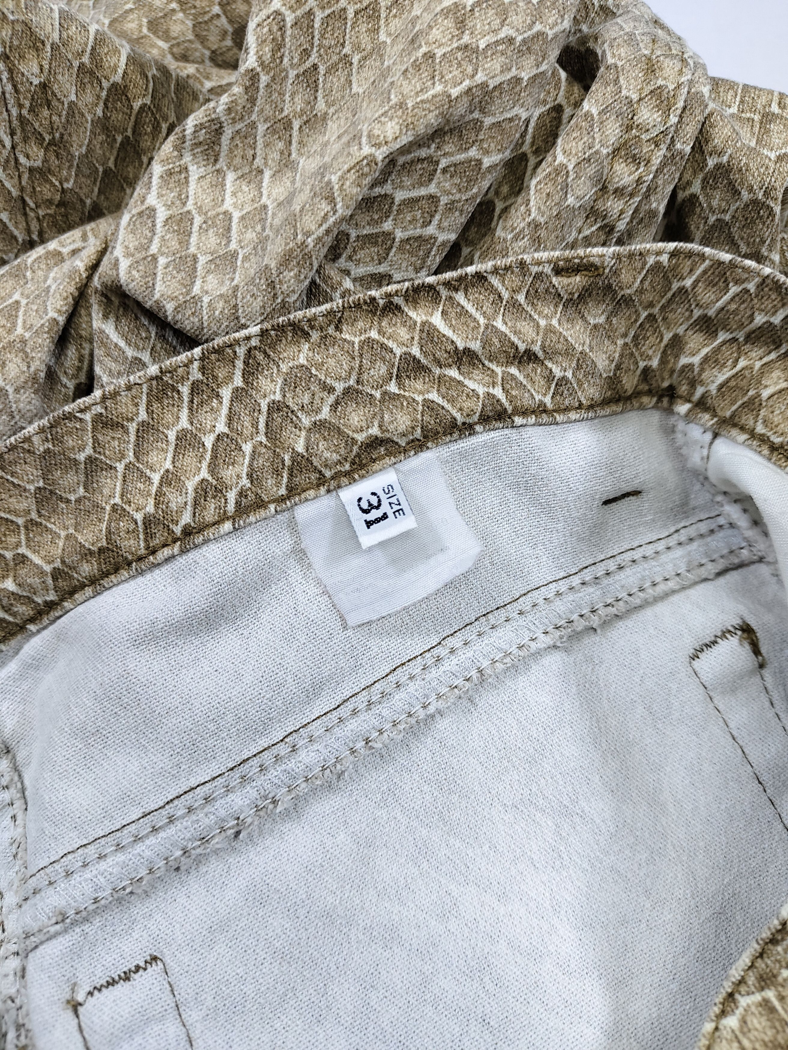 Roberto Cavalli 90s Cavalli Jeans- Python Skin Print Glam Rock Trousers Size 31" - 9 Thumbnail