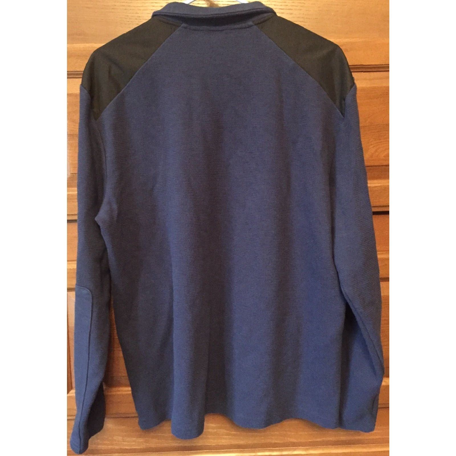 Calvin Klein Calvin Klein Sweater Navy Blue 1/4 Zip Pullover Cotton Mens Size L B364 Size US L / EU 52-54 / 3 - 3 Thumbnail