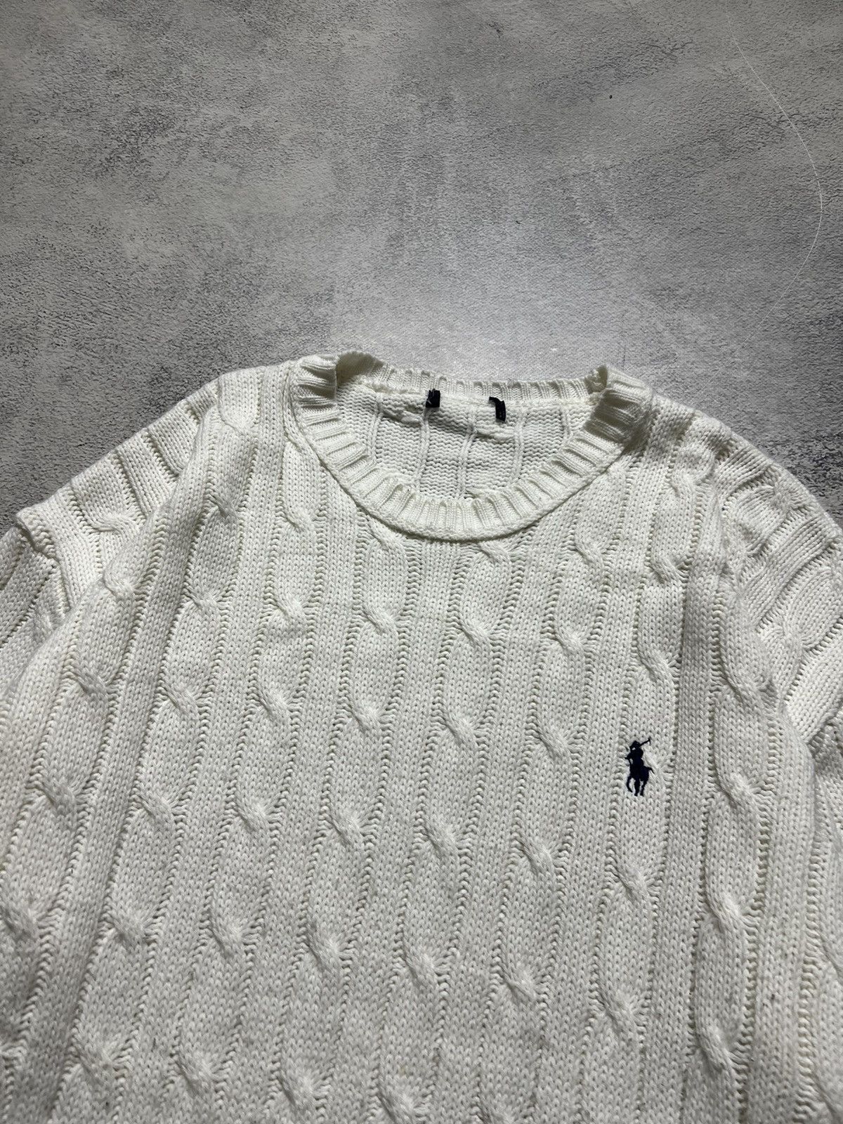 Vintage Vintage Y2k Polo By Ralph Lauren 🤍 Knit Sweater White 90’s Size US XL / EU 56 / 4 - 5 Thumbnail