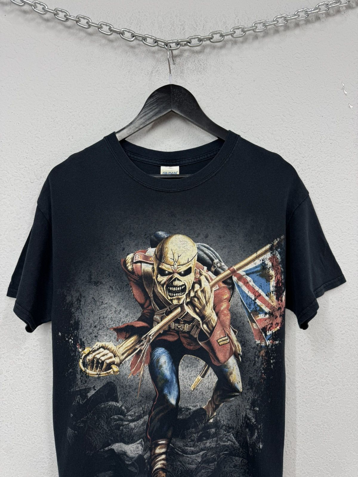 Gildan Vintage Iron Maiden T-Shirt Black 90s Band Tee Rock Size US M / EU 48-50 / 2 - 3 Thumbnail