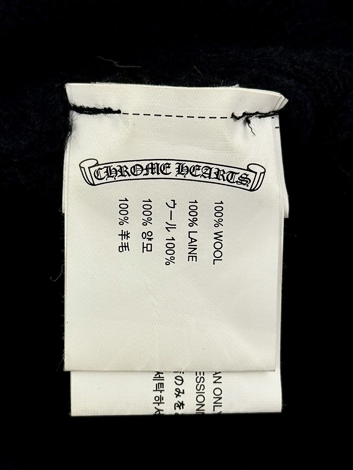 Chrome Hearts Chrome Hearts - + CROSS - Black Wool - Beanie Size ONE SIZE - 10 Thumbnail
