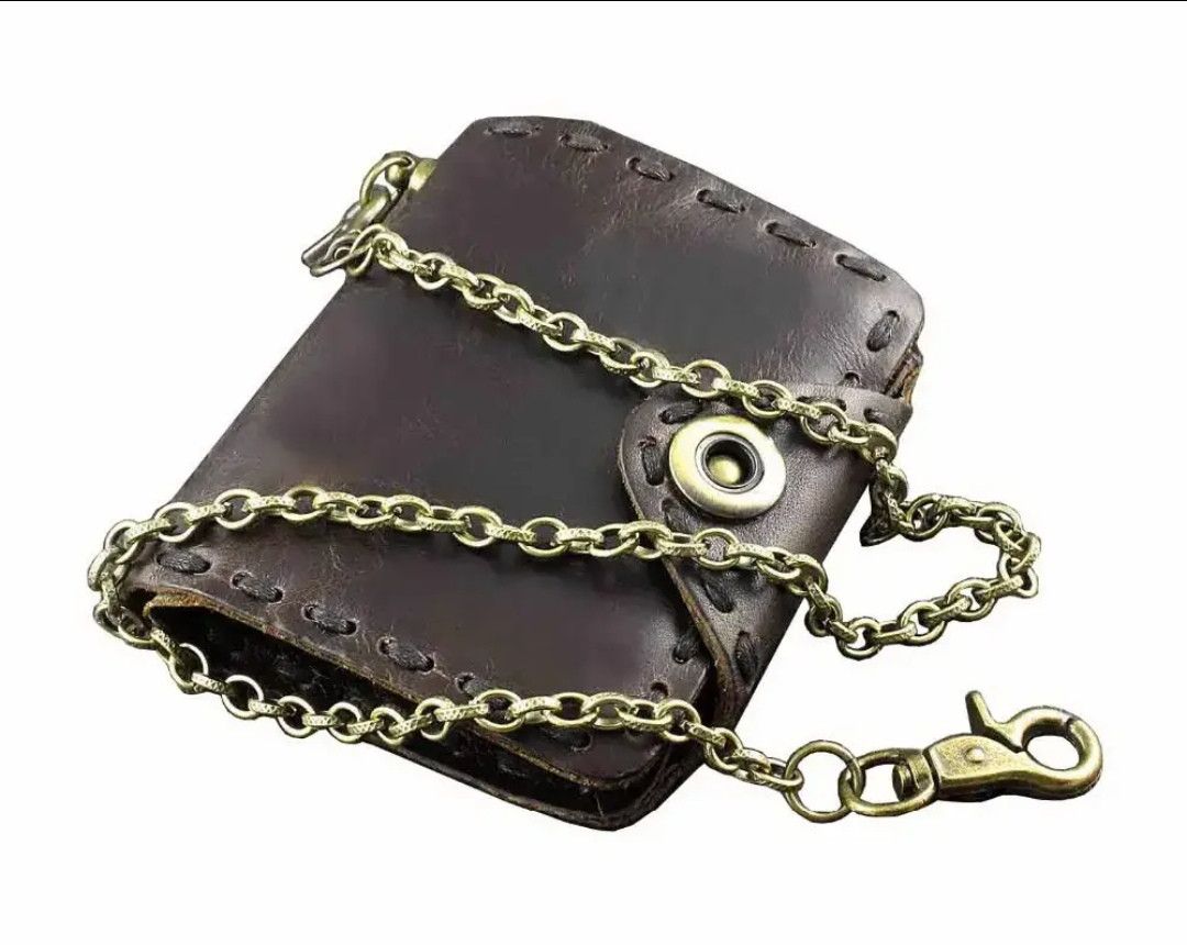 Japanese Brand × Leather × Vintage Leather Wallet with Chain Size ONE SIZE - 1 Thumbnail