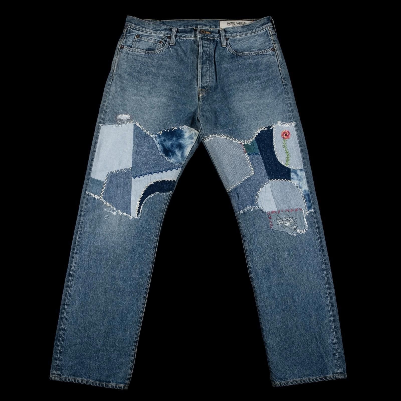 Kapital Kapital Monkey Cisco 14oz Happy Needle Remake Denim | Grailed
