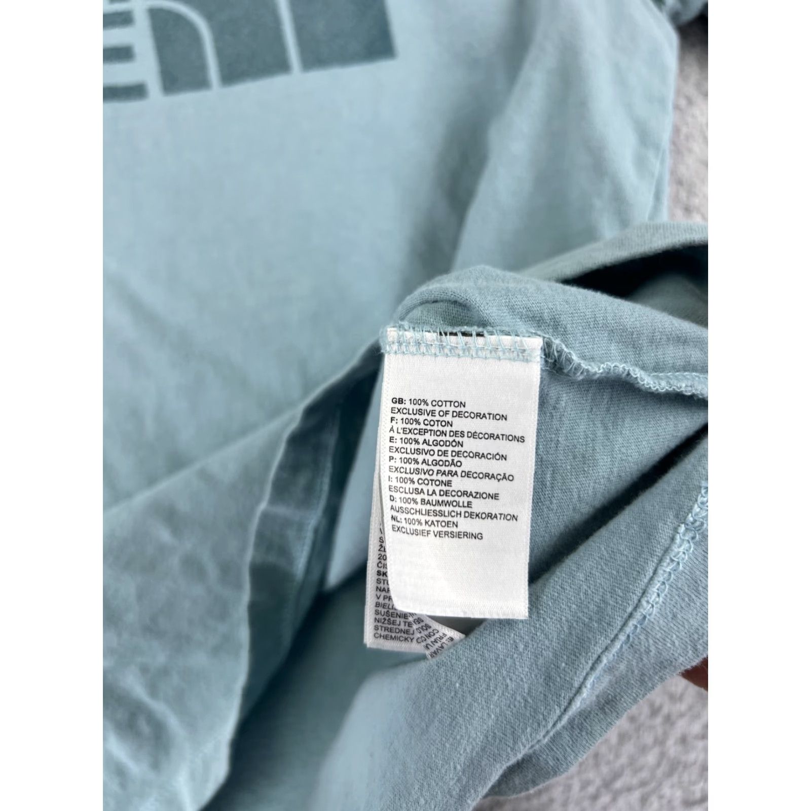 The North Face The North Face Women’s T-Shirt Medium Blue Casual Cotton Crew Neck Short Sleeve Size M / US 6-8 / IT 42-44 - 4 Thumbnail