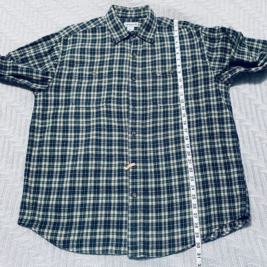 Carhartt Carhartt green plaid flannel button down Size US XL / EU 56 / 4 - 7 Thumbnail